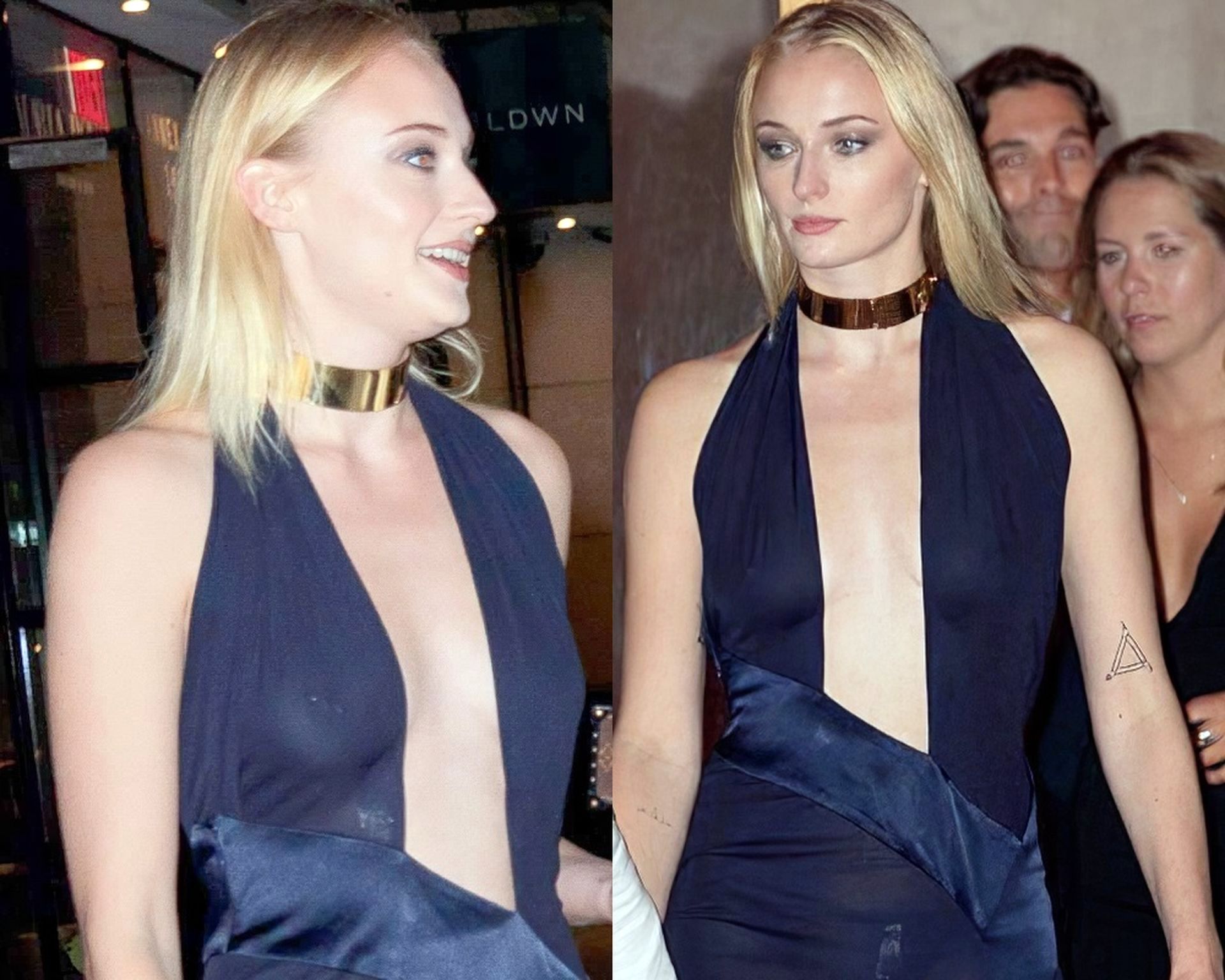 Sophie Turner Braless 020