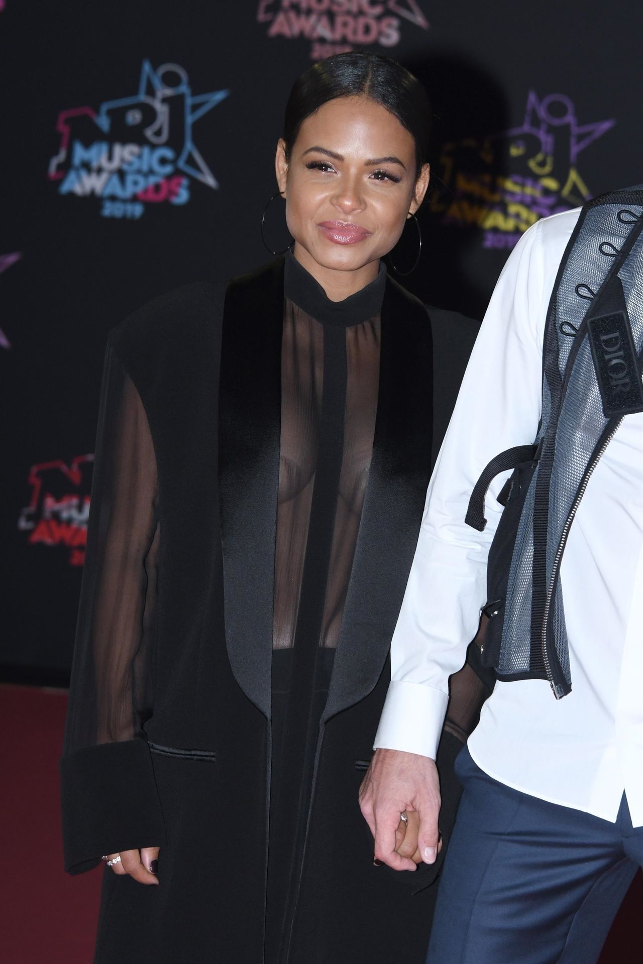 Christina Milian Braless 032