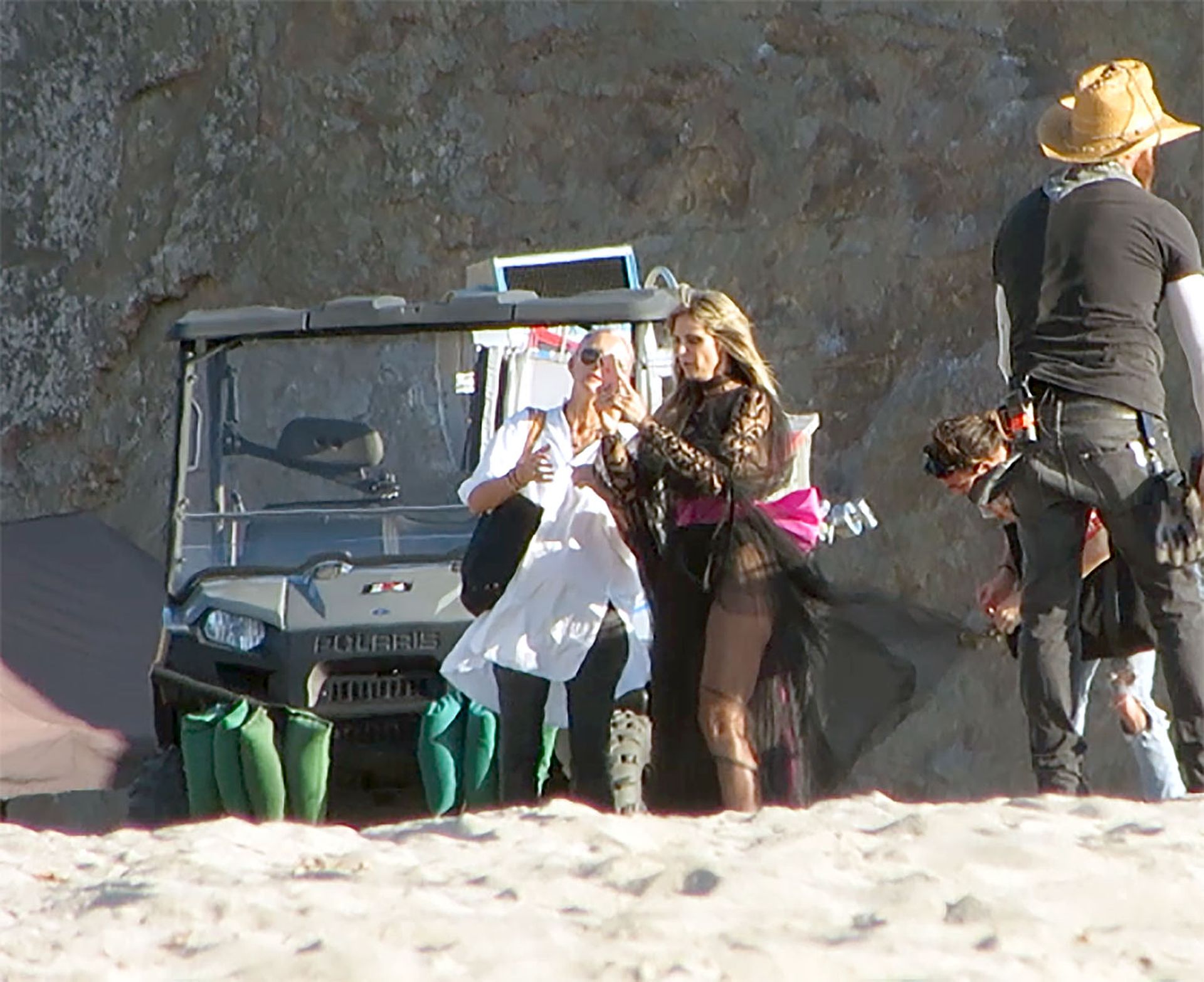 Heidi Klum Poses In A Thong Bikini 0002