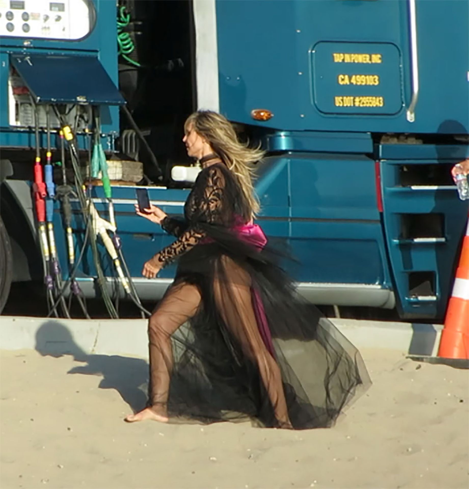 Heidi Klum Poses In A Thong Bikini 0006