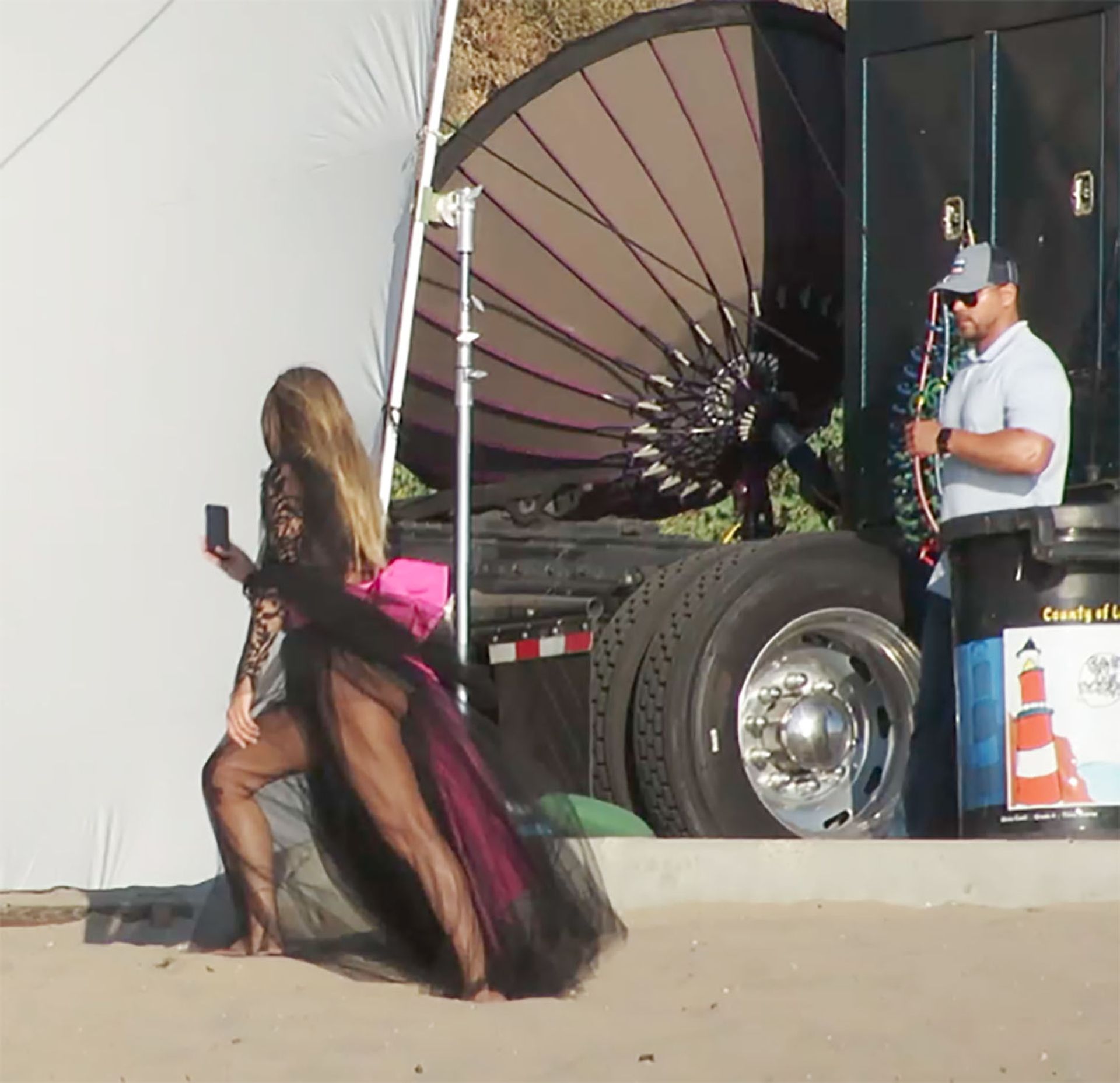 Heidi Klum Poses In A Thong Bikini 0007