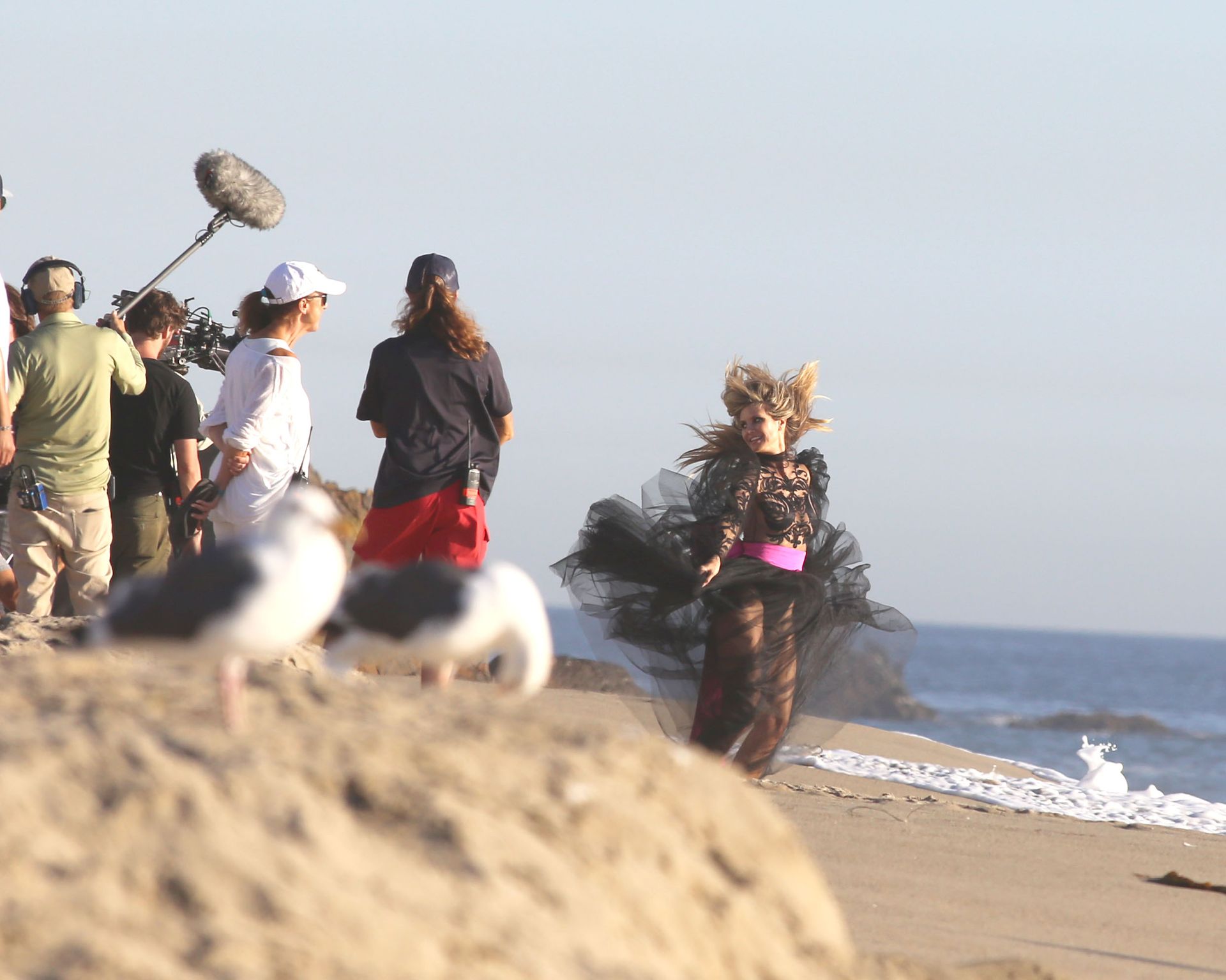 Heidi Klum Poses In A Thong Bikini 0010