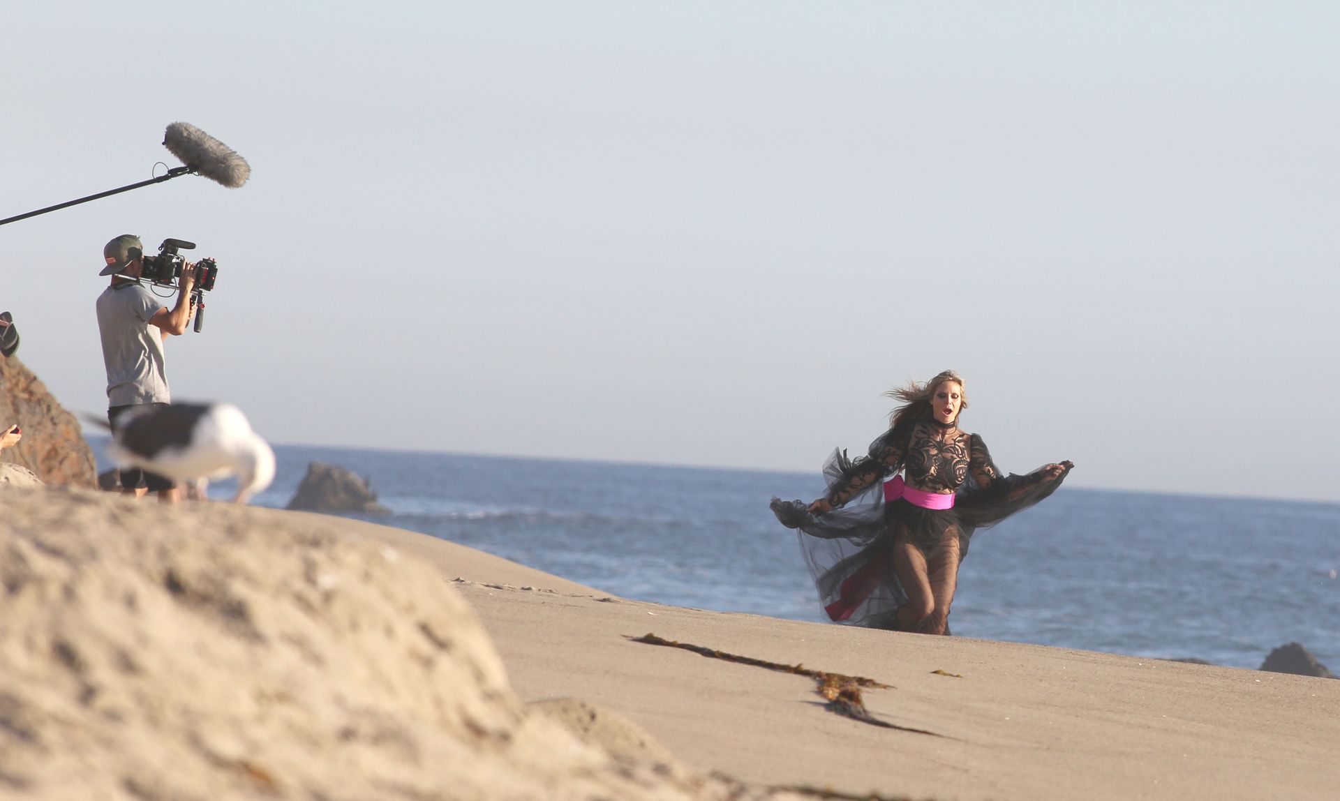 Heidi Klum Poses In A Thong Bikini 0013