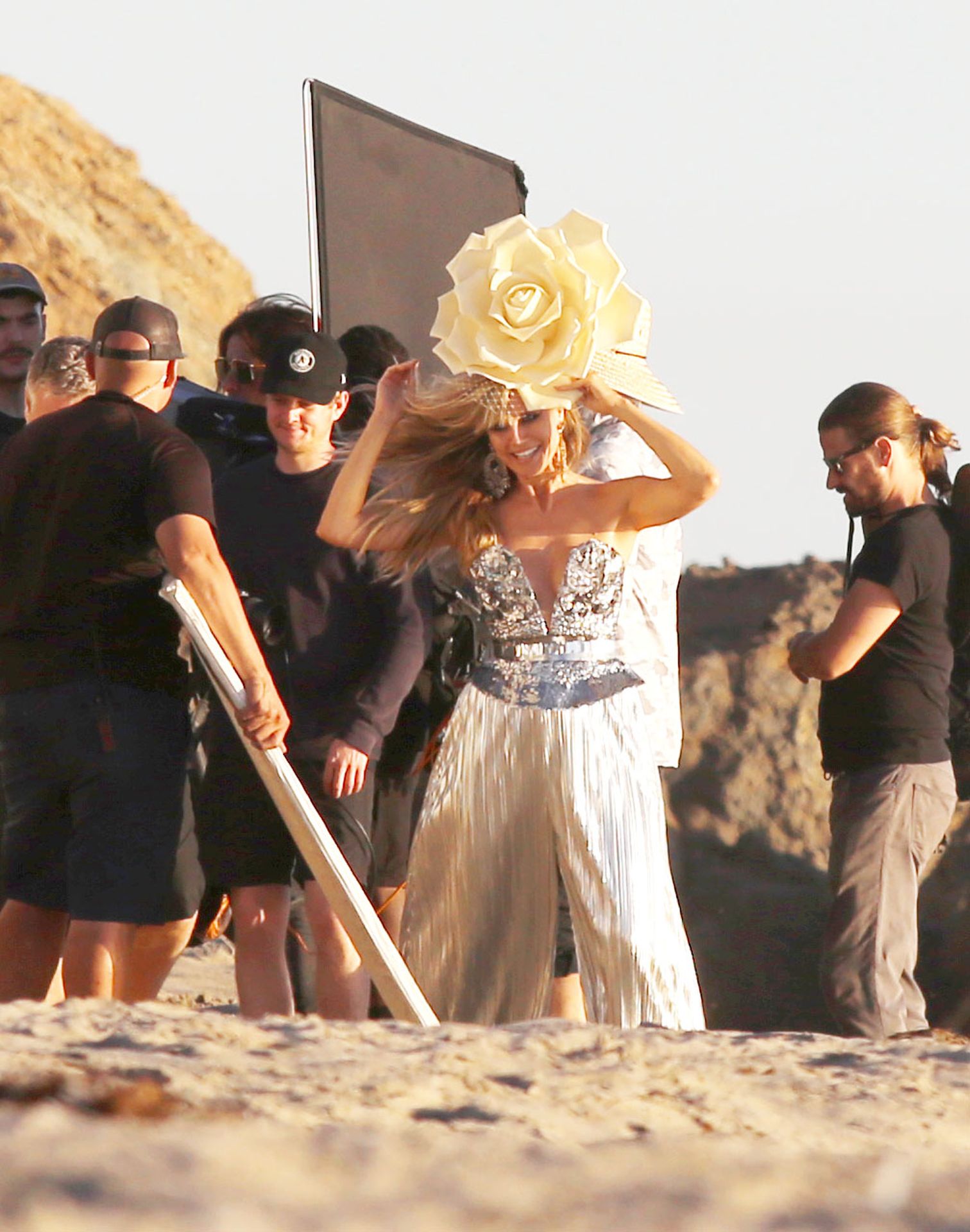 Heidi Klum Poses In A Thong Bikini 0021