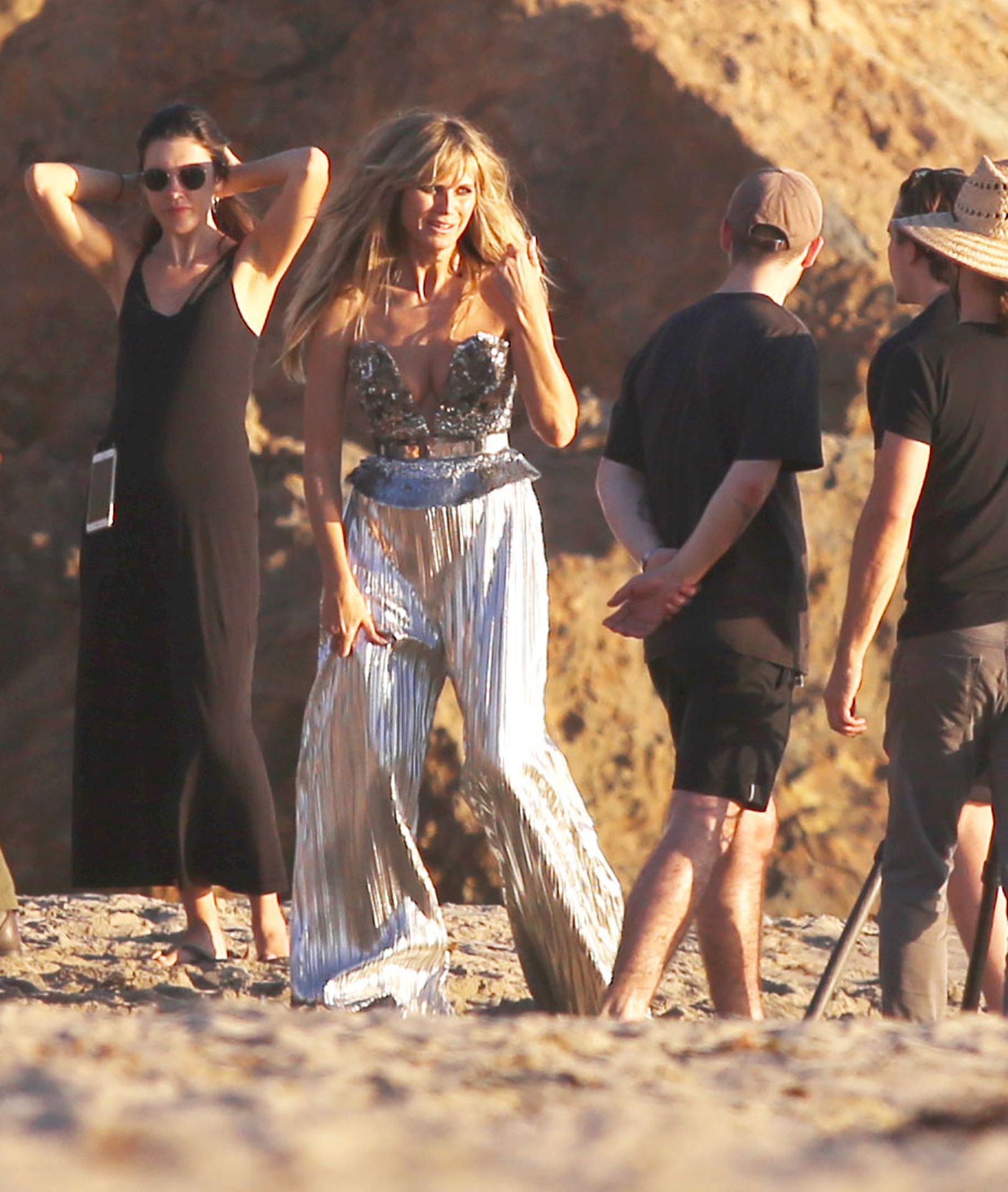 Heidi Klum Poses In A Thong Bikini 0023