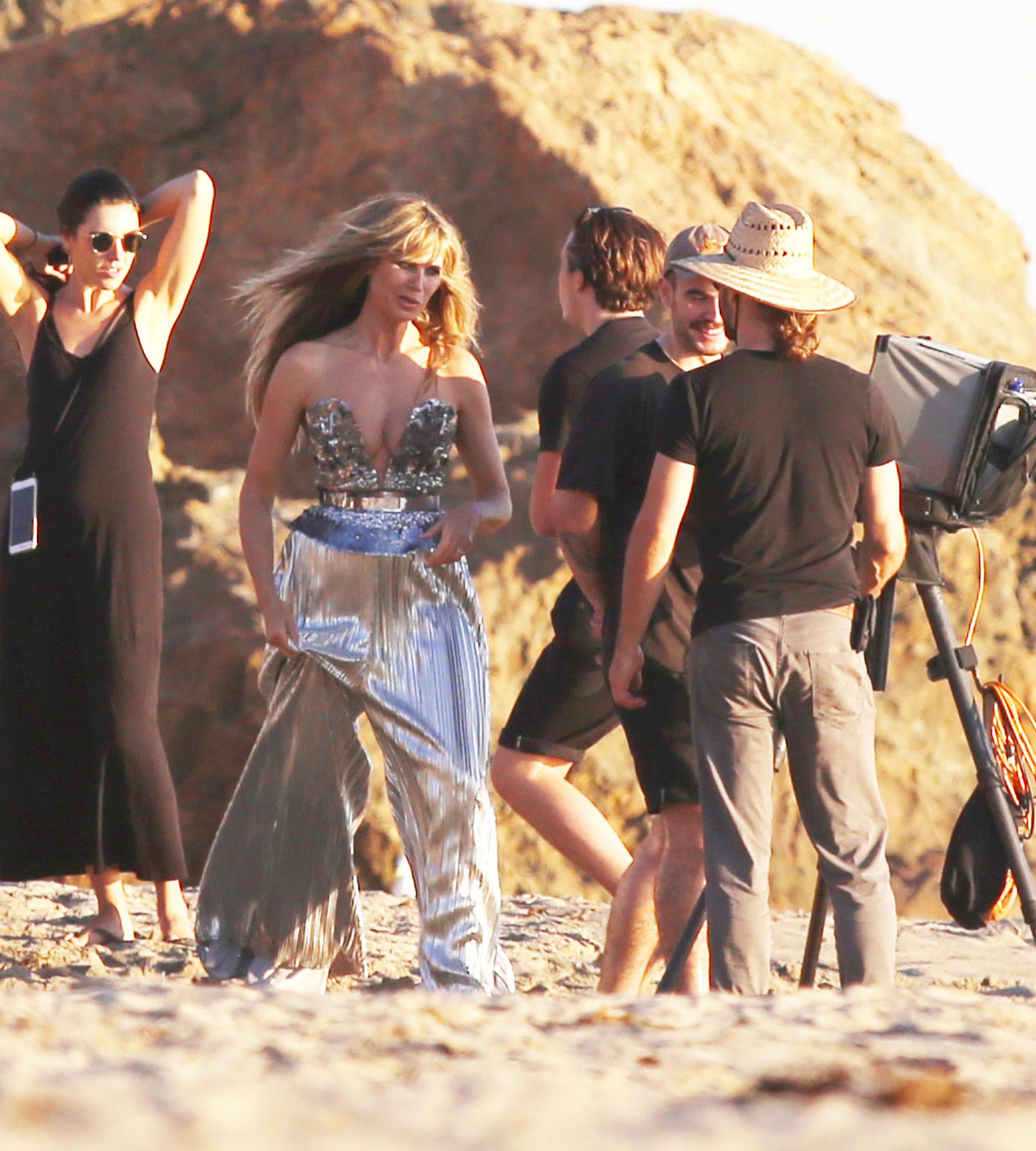 Heidi Klum Poses In A Thong Bikini 0024