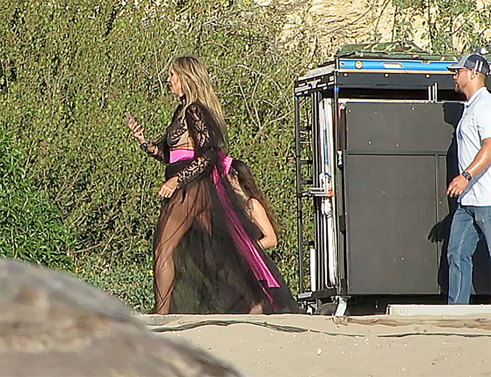 Heidi Klum Poses In A Thong Bikini 0031