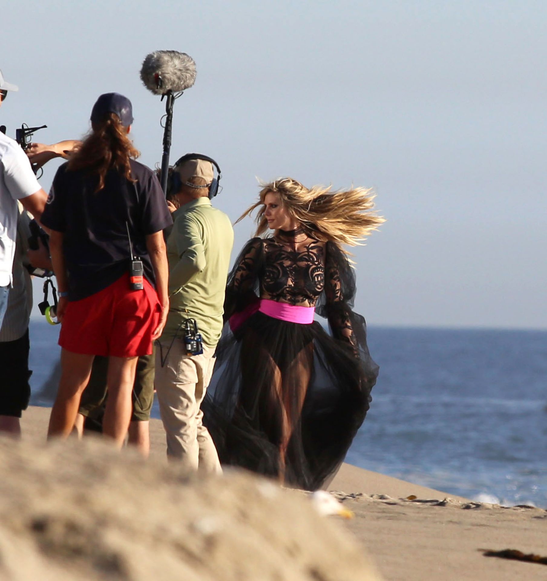 Heidi Klum Poses In A Thong Bikini 0039