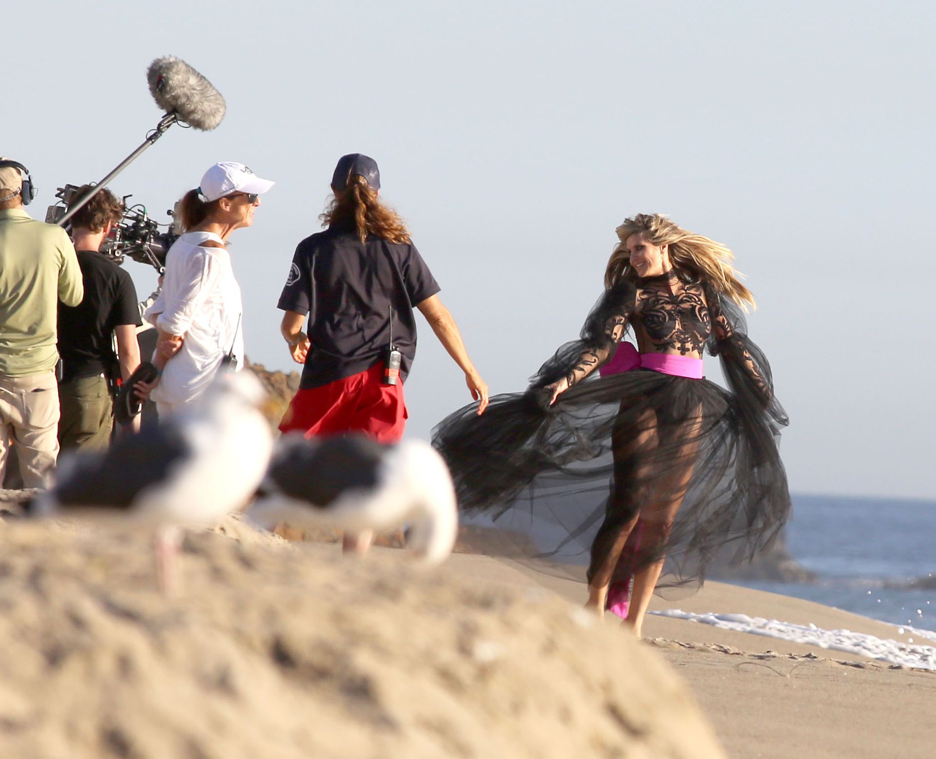 Heidi Klum Poses In A Thong Bikini 0042