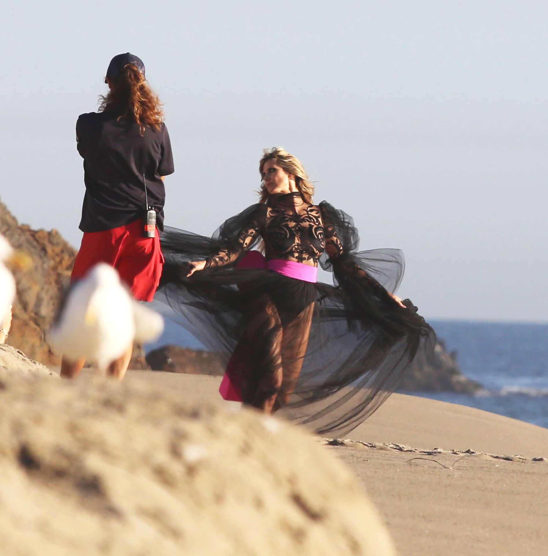 Heidi Klum Poses In A Thong Bikini 0044