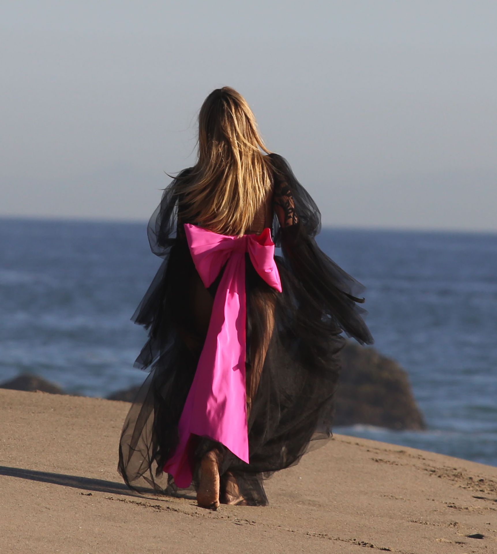 Heidi Klum Poses In A Thong Bikini 0054