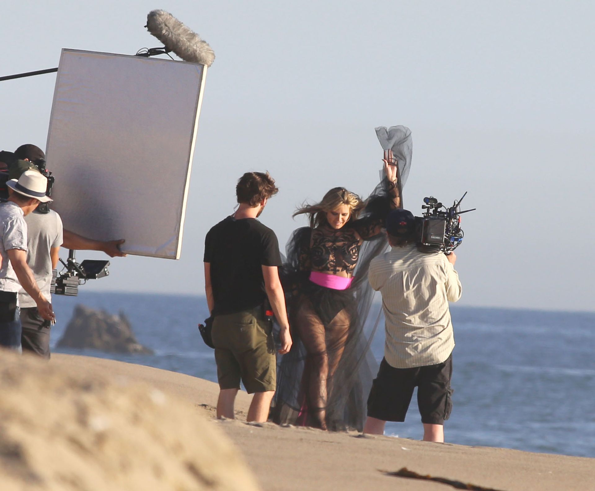 Heidi Klum Poses In A Thong Bikini 0058