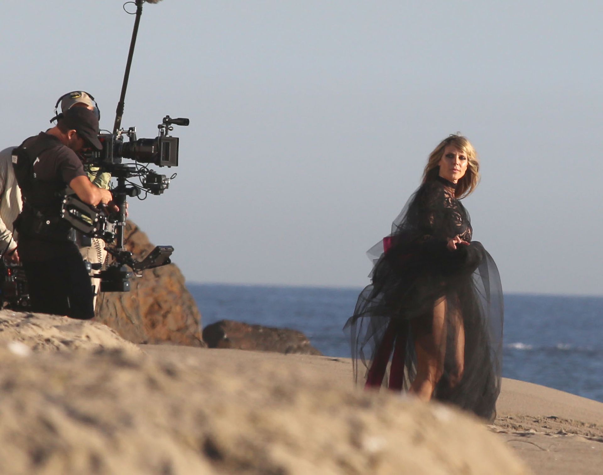 Heidi Klum Poses In A Thong Bikini 0063