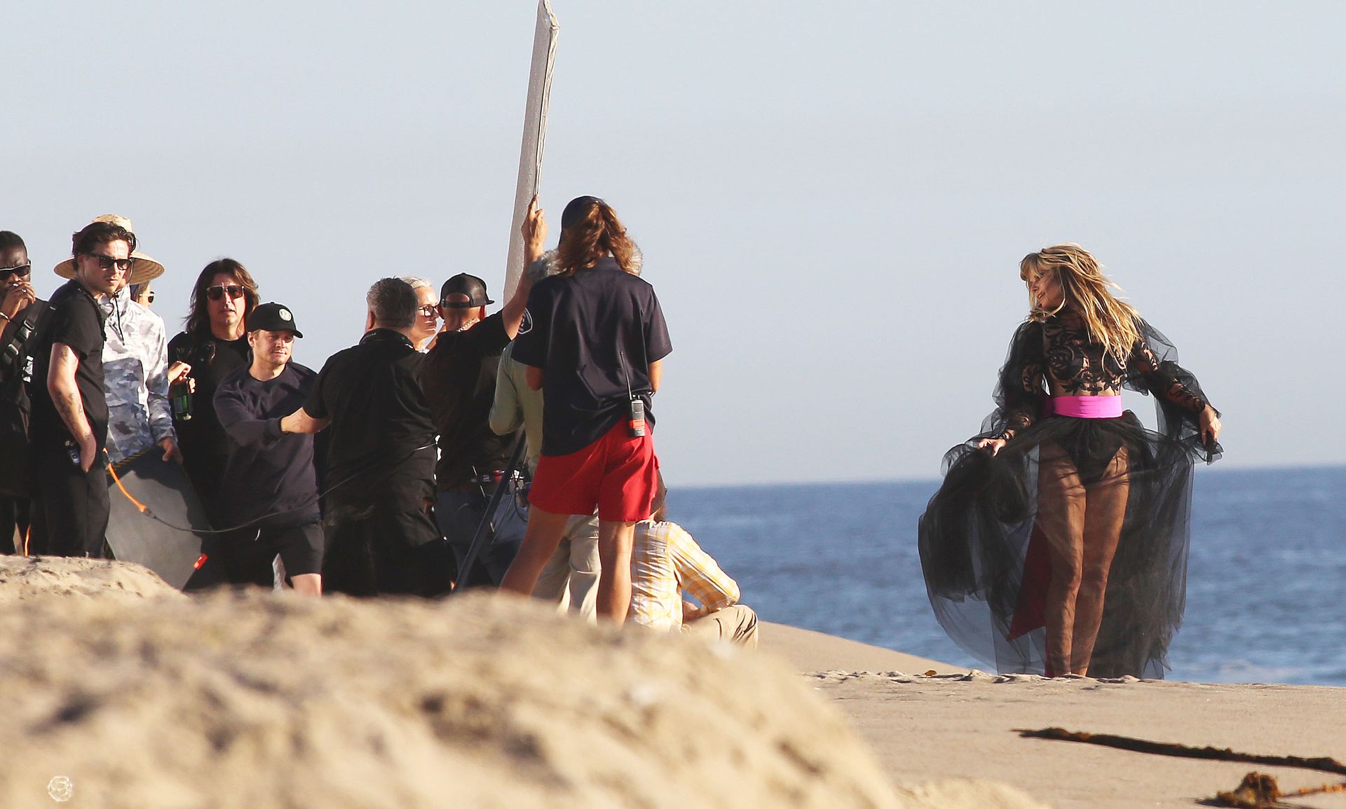 Heidi Klum Poses In A Thong Bikini 0077