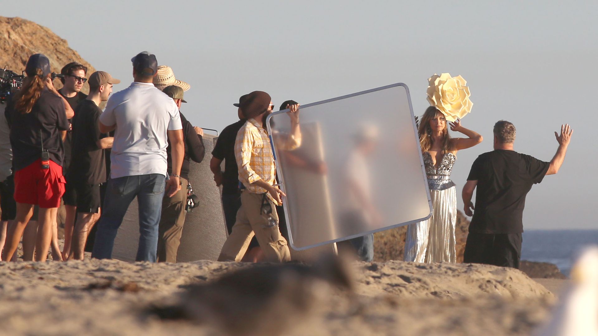 Heidi Klum Poses In A Thong Bikini 0082