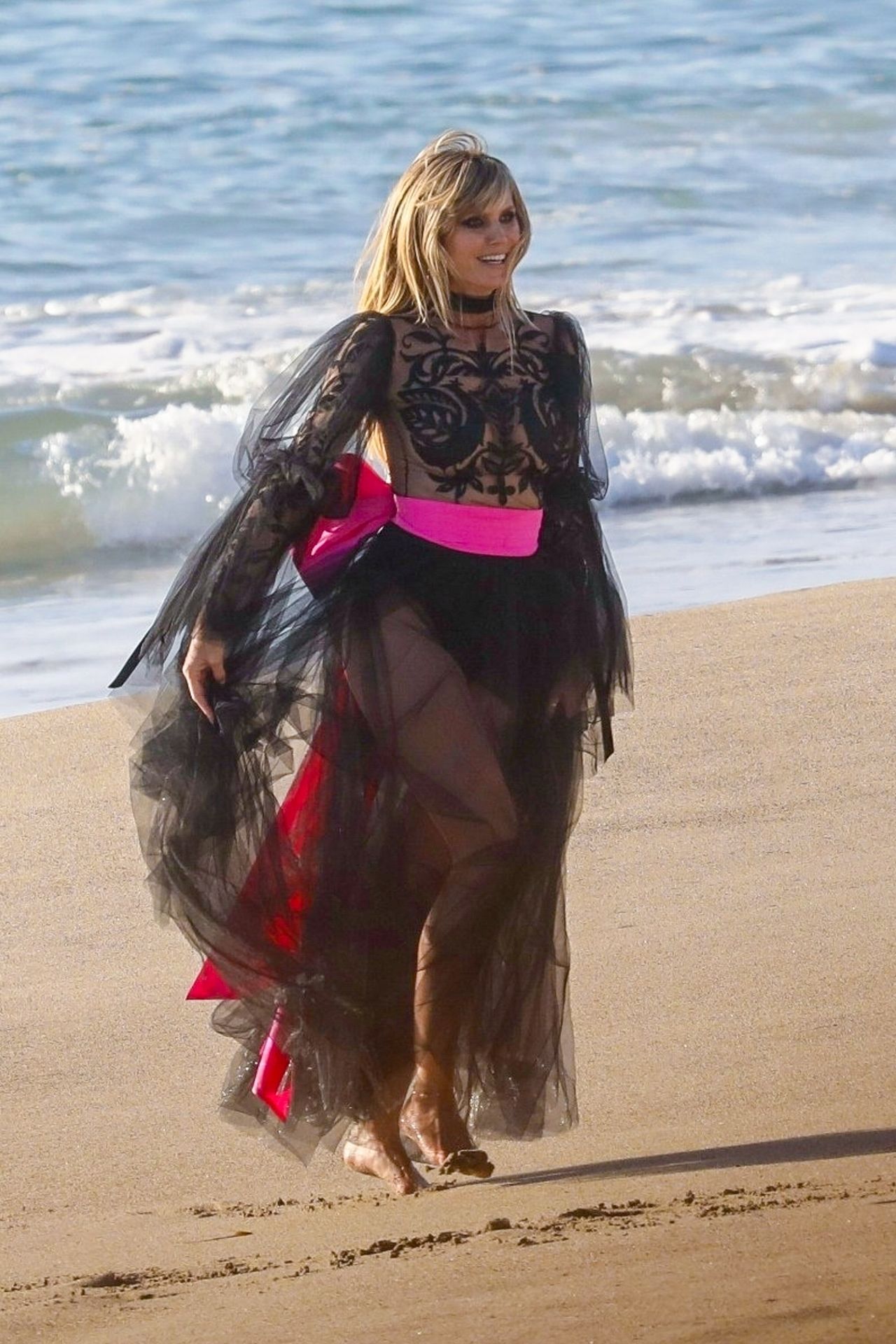 Heidi Klum Poses In A Thong Bikini 0088