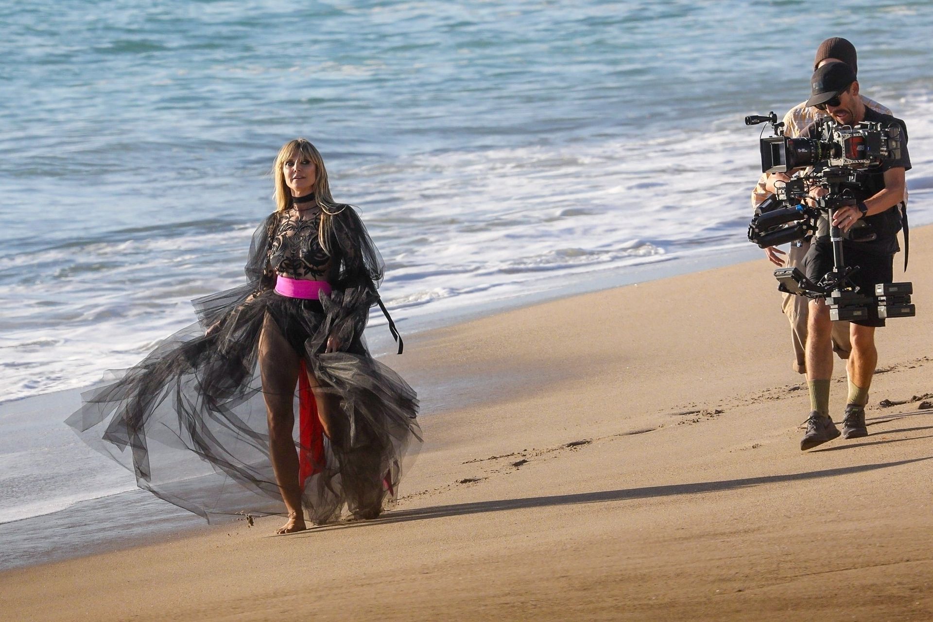 Heidi Klum Poses In A Thong Bikini 0090