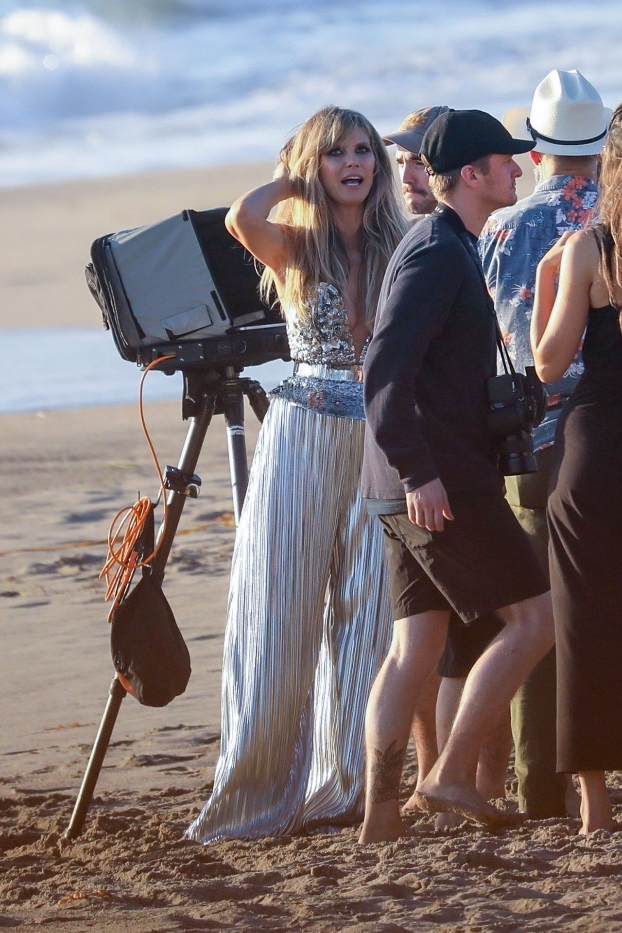 Heidi Klum Poses In A Thong Bikini 0099