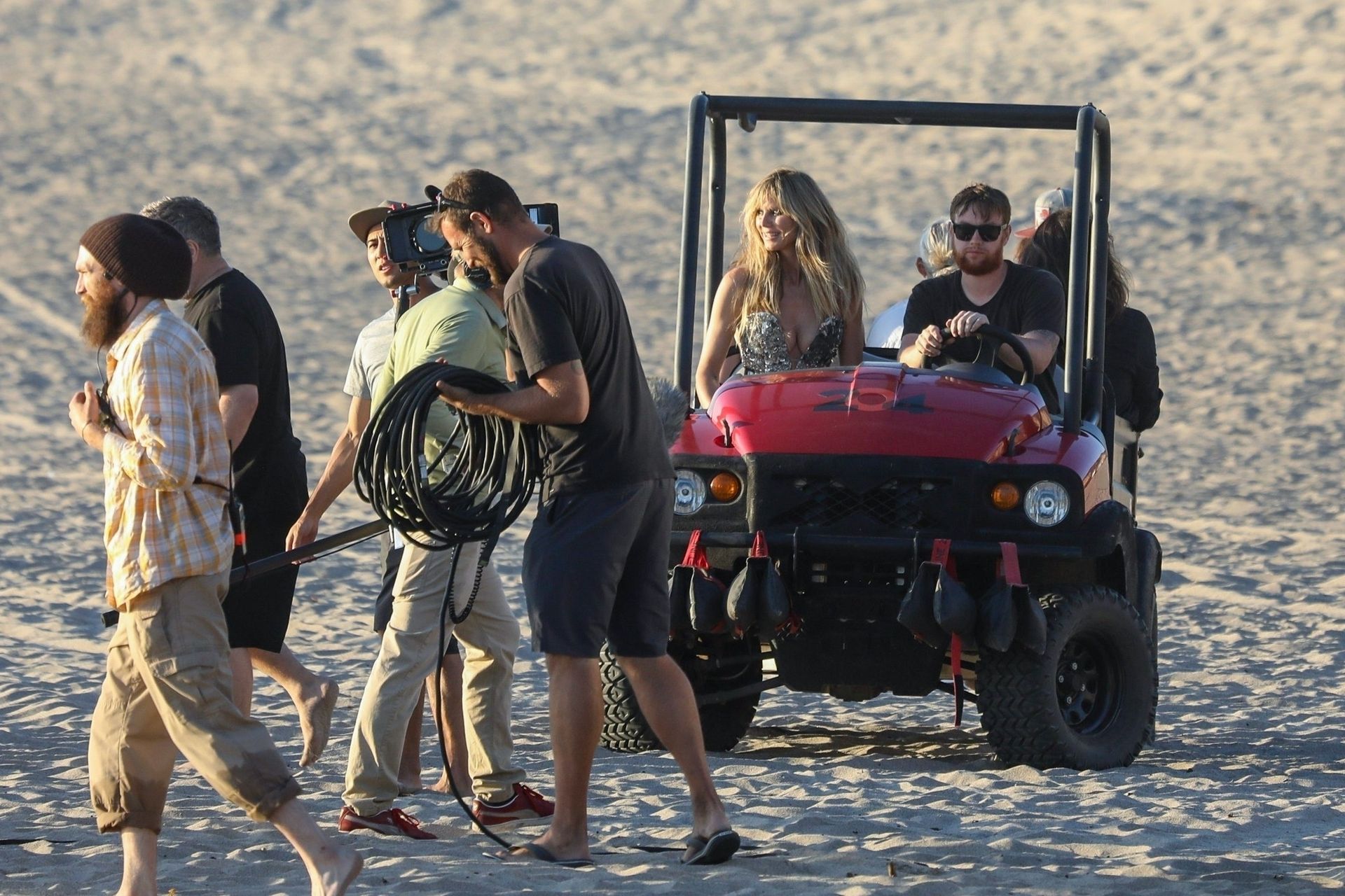 Heidi Klum Poses In A Thong Bikini 0103