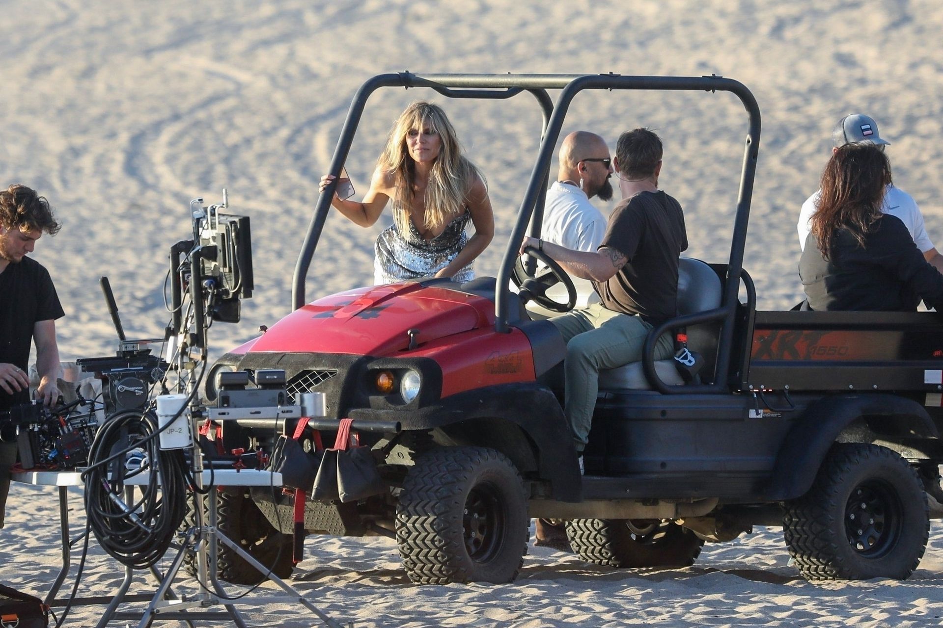 Heidi Klum Poses In A Thong Bikini 0131