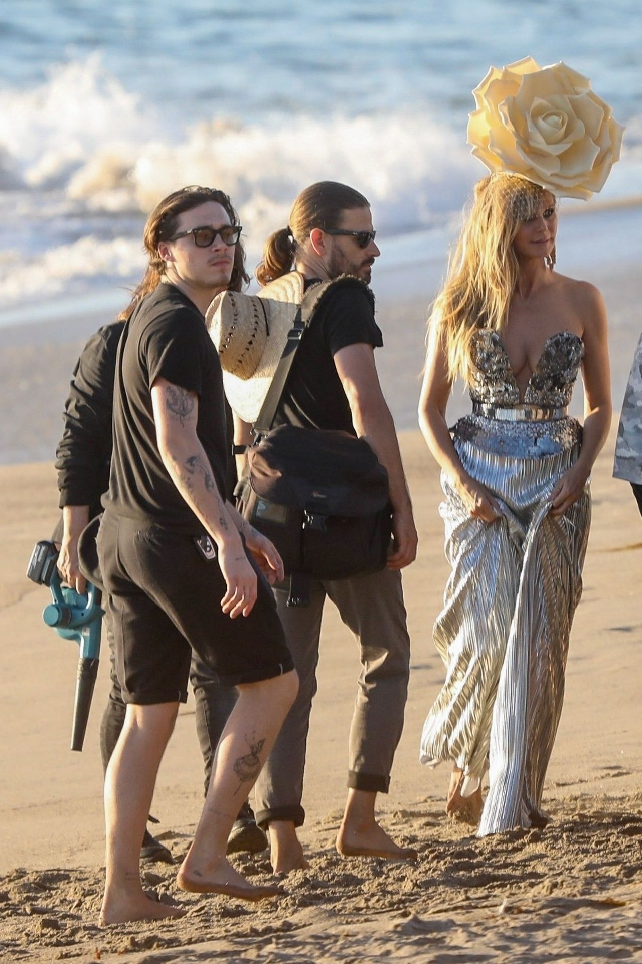 Heidi Klum Poses In A Thong Bikini 0135