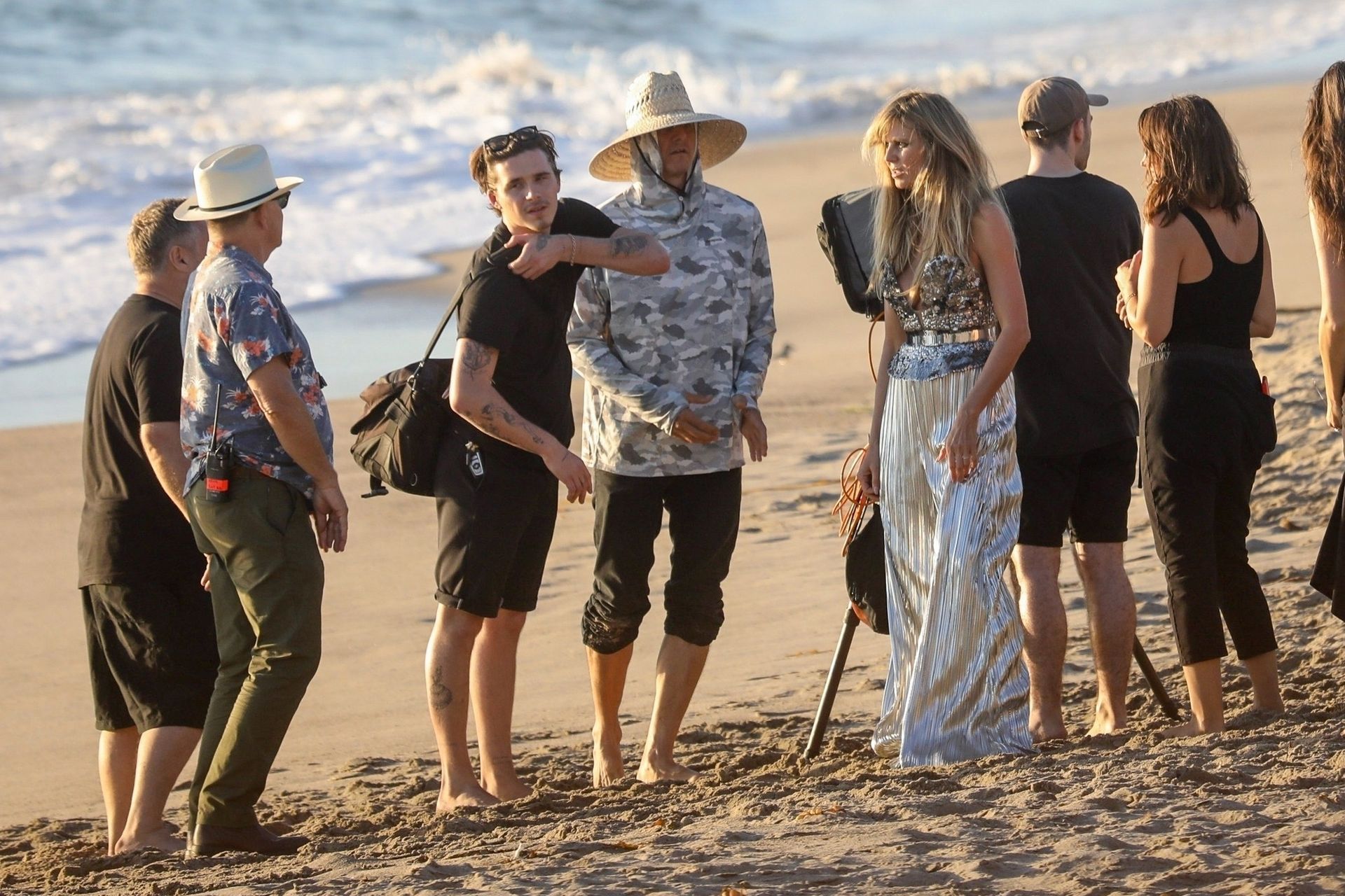 Heidi Klum Poses In A Thong Bikini 0136