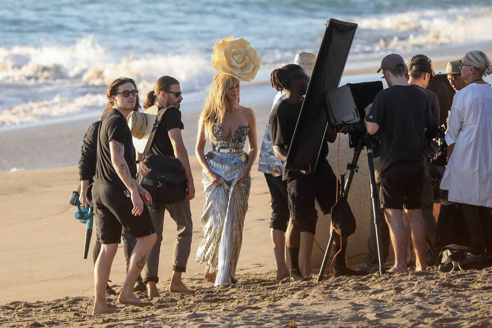 Heidi Klum Poses In A Thong Bikini 0137