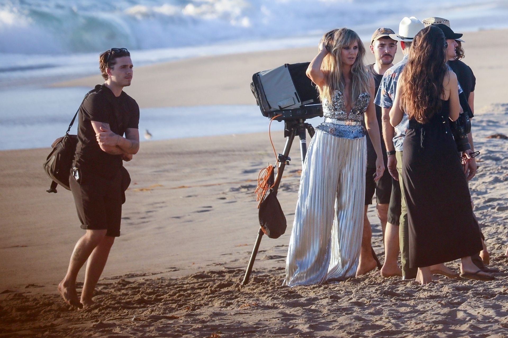 Heidi Klum Poses In A Thong Bikini 0140