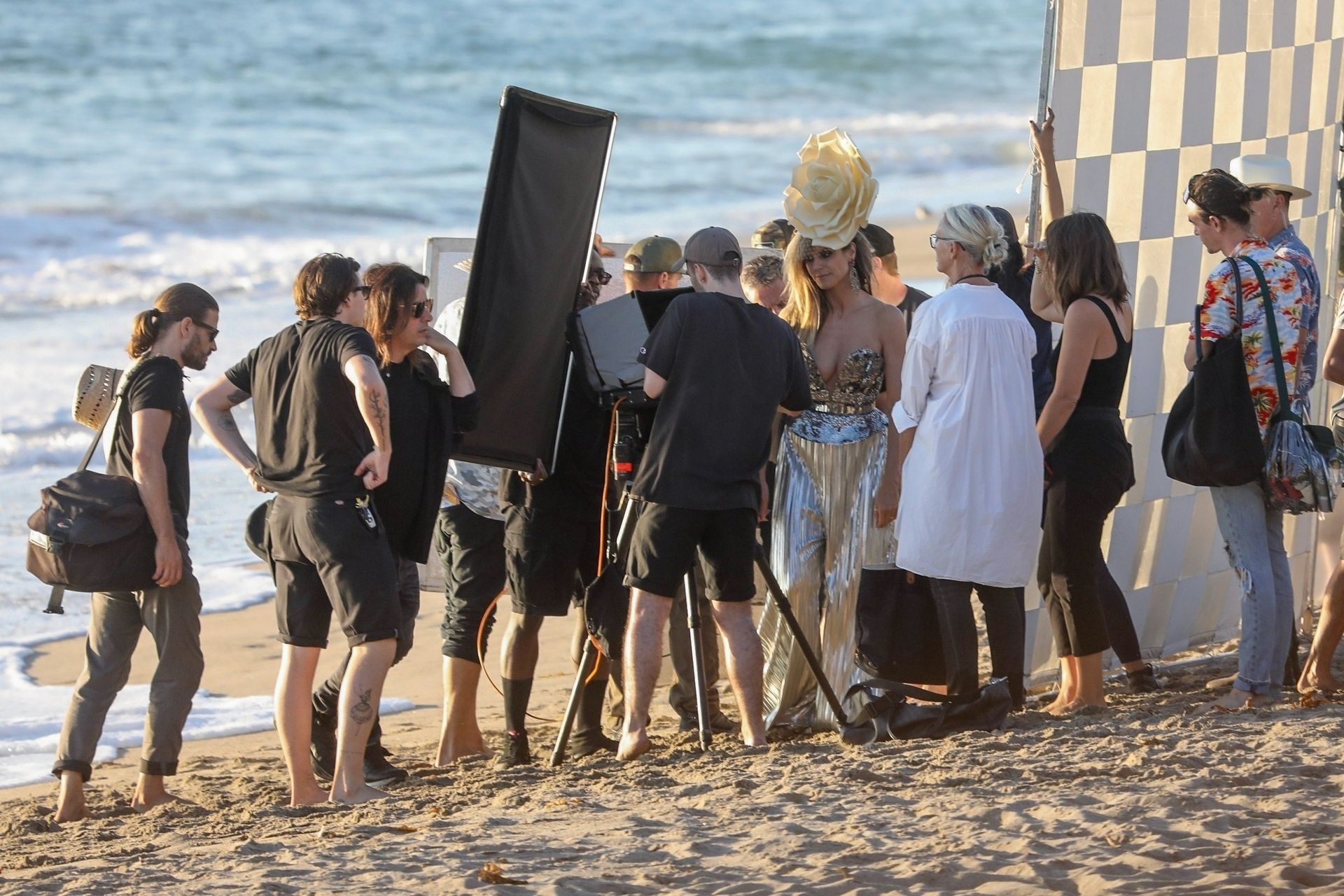 Heidi Klum Poses In A Thong Bikini 0141