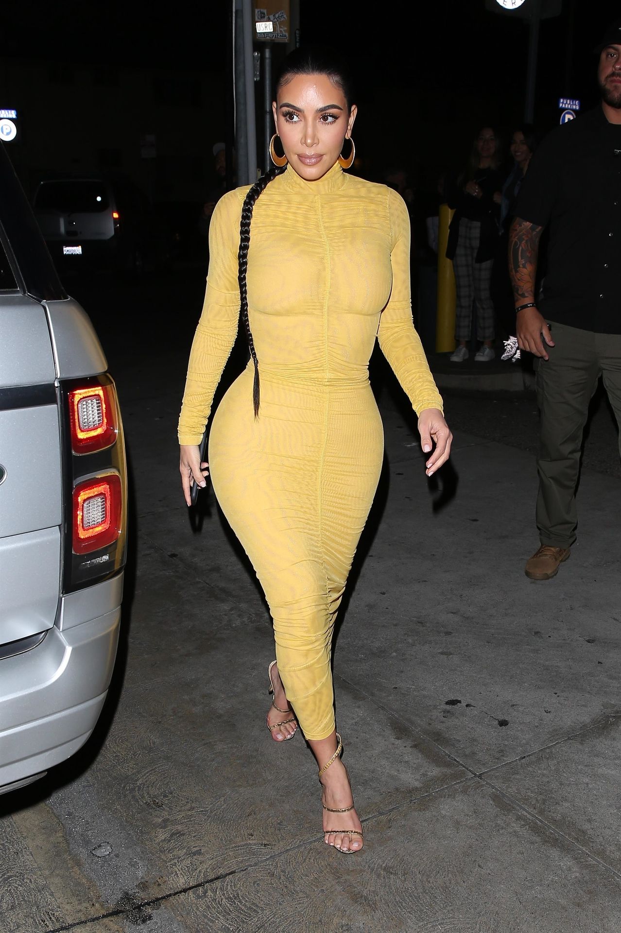 Kim Kardashian Departs After A Family Dinner At Carousel0019