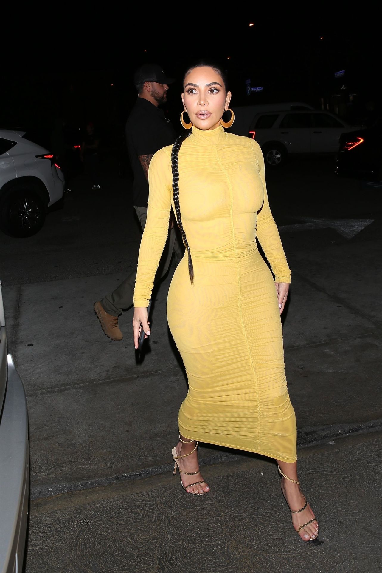 Kim Kardashian Departs After A Family Dinner At Carousel0028