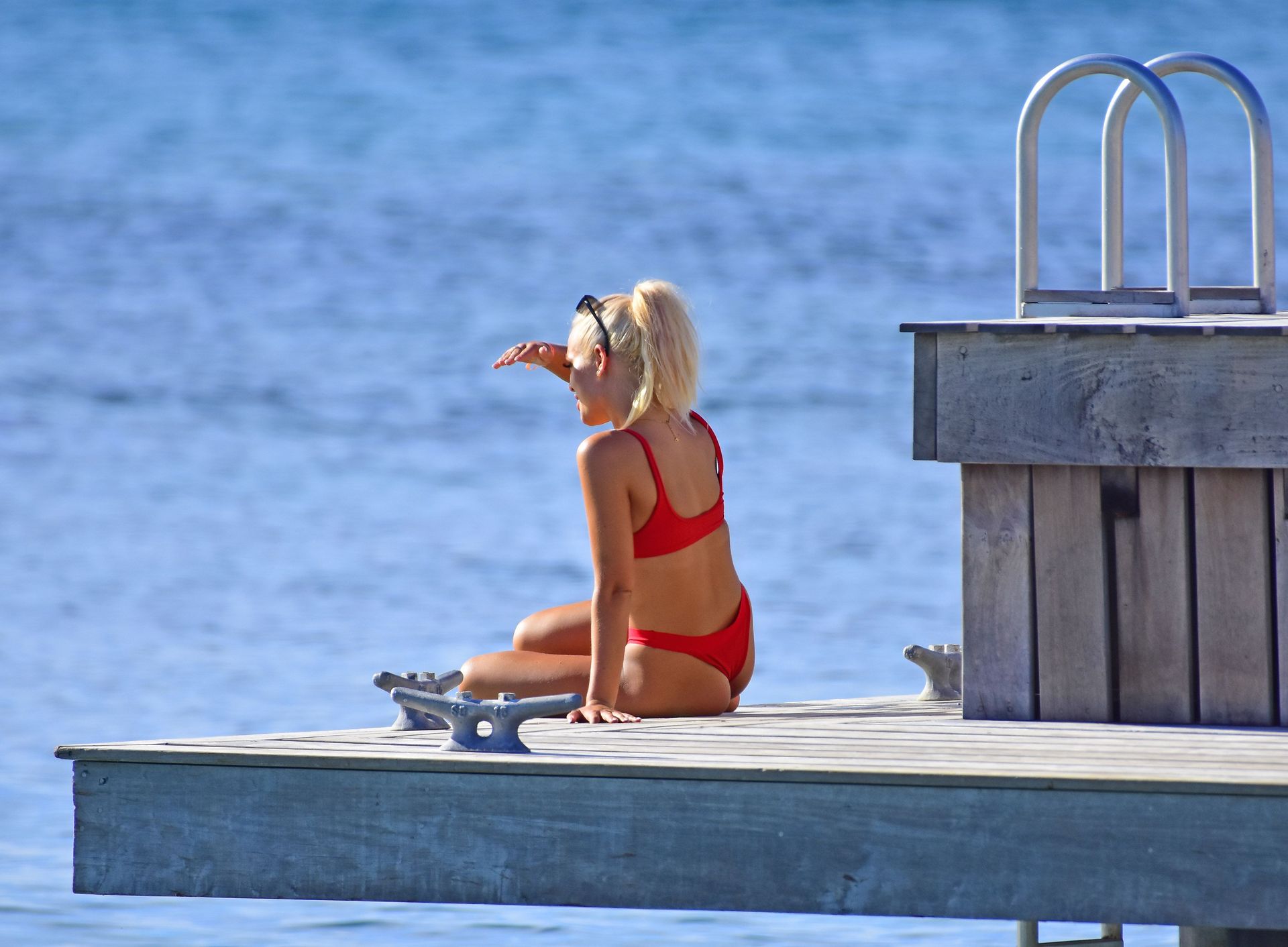 Lottie Tomlinson Flaunts Her Sensational Body In A Bikini In Barbados 0078