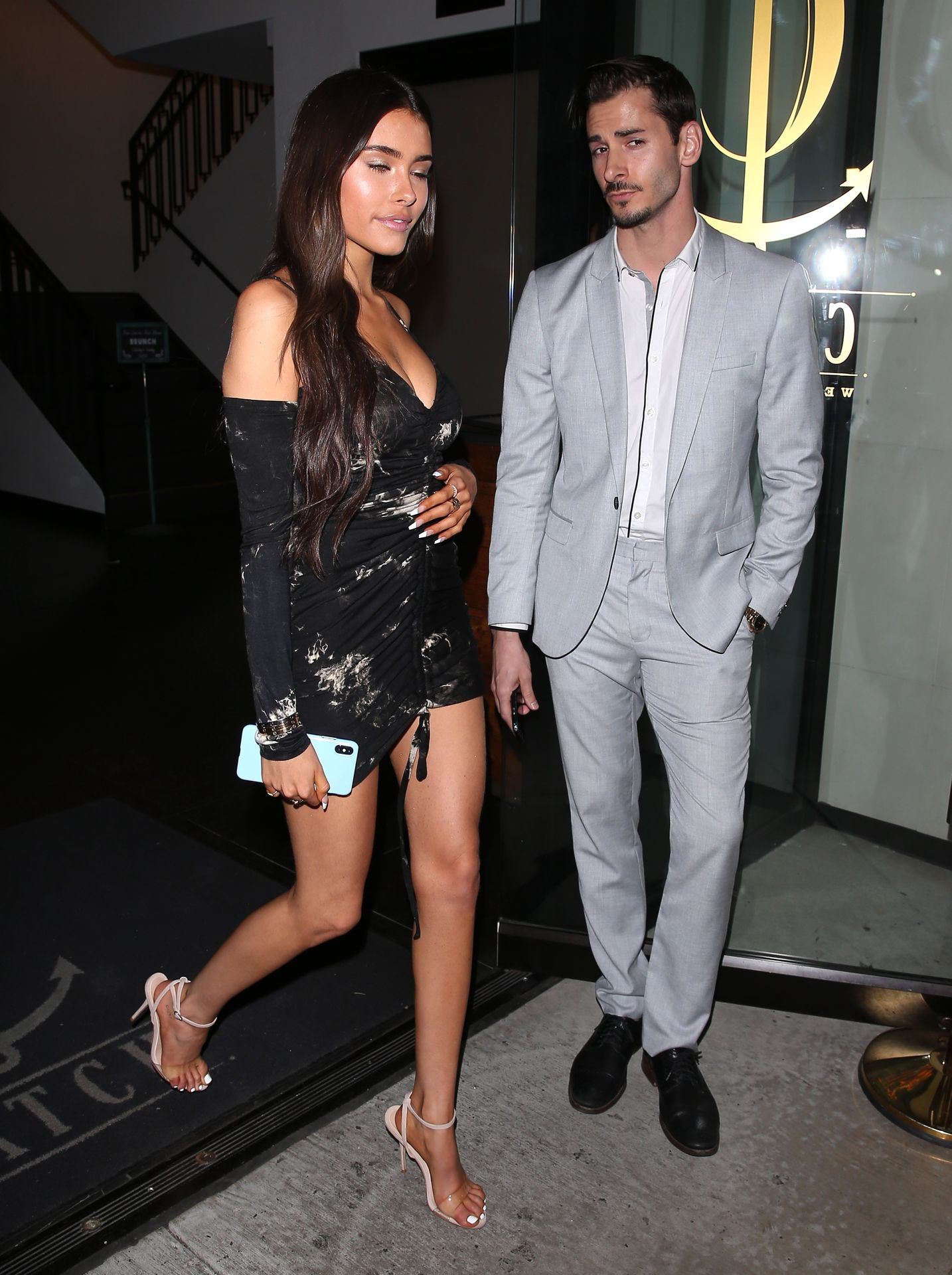 Madison Beer Stuns In Black At Catch La 0073