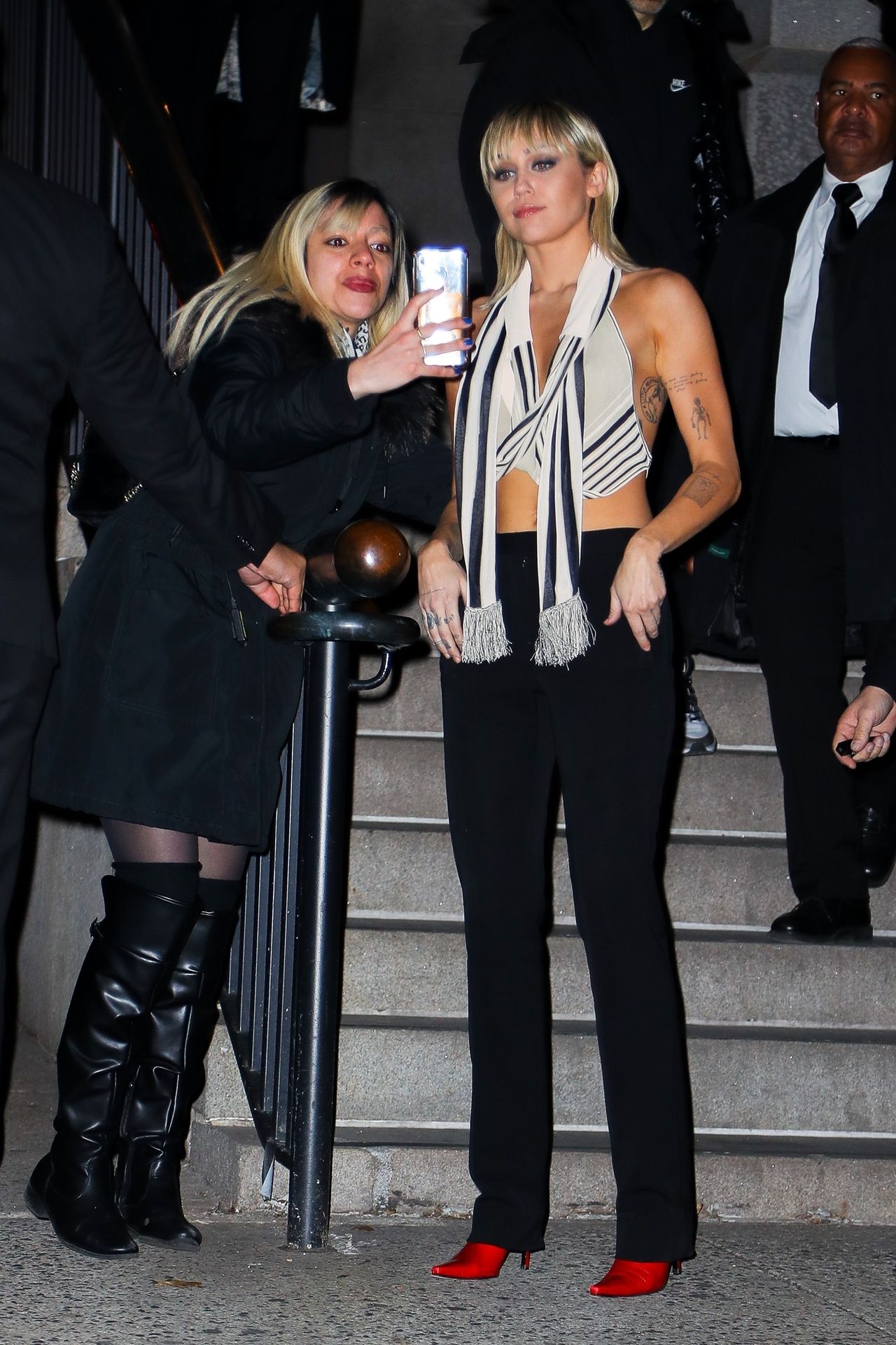 Miley Cyrus Has A Nip Slip In A Silk Top Arriving At The Bowery Hotel 0039