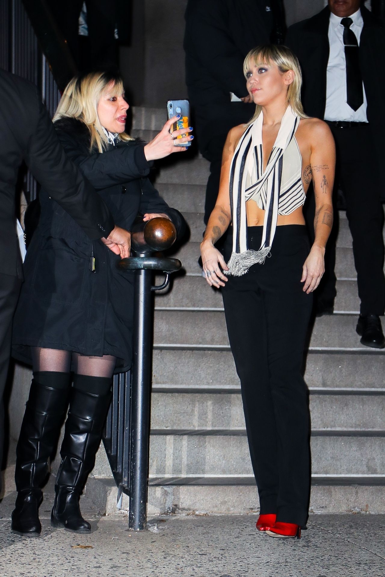 Miley Cyrus Has A Nip Slip In A Silk Top Arriving At The Bowery Hotel 0040