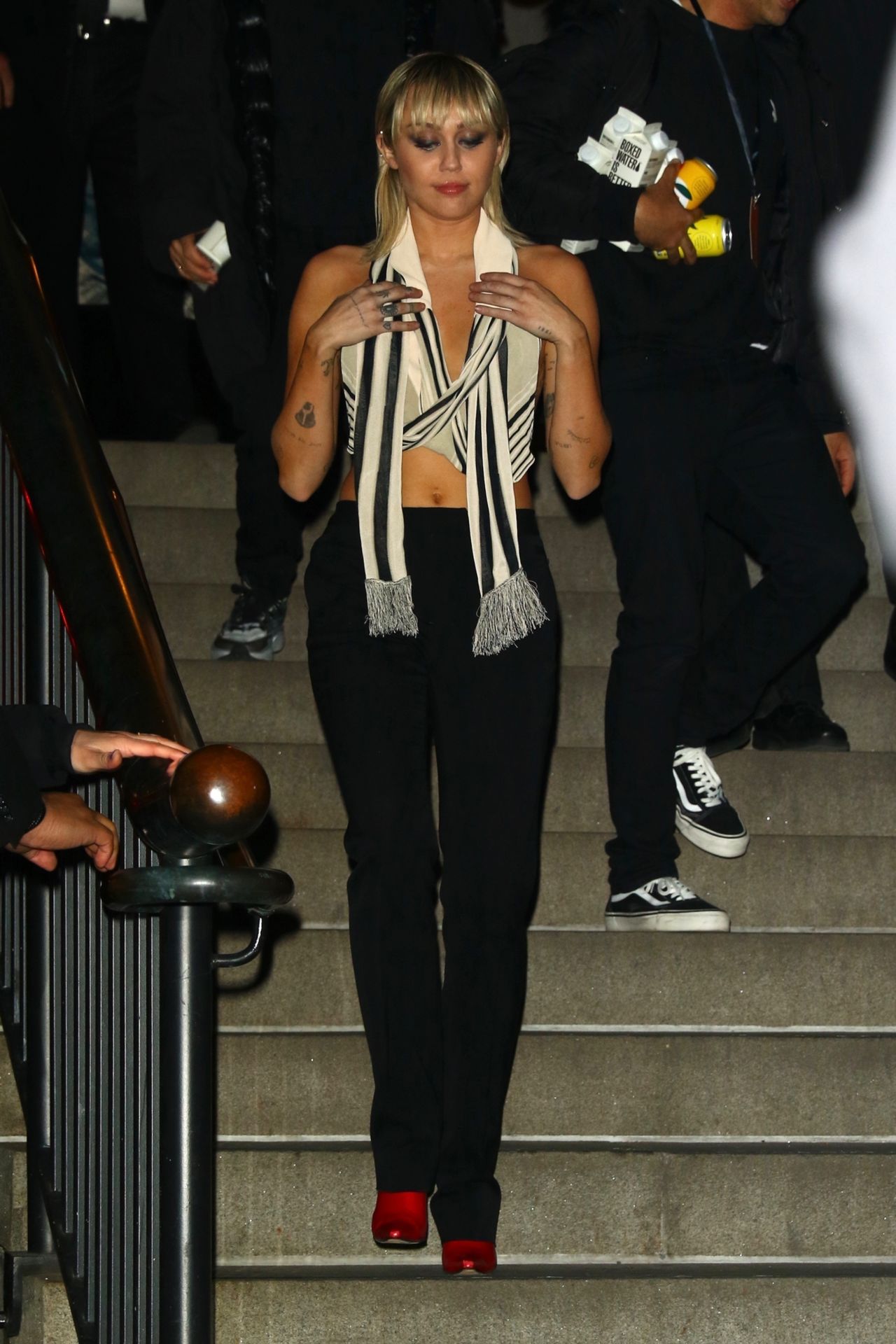 Miley Cyrus Has A Nip Slip In A Silk Top Arriving At The Bowery Hotel 0050