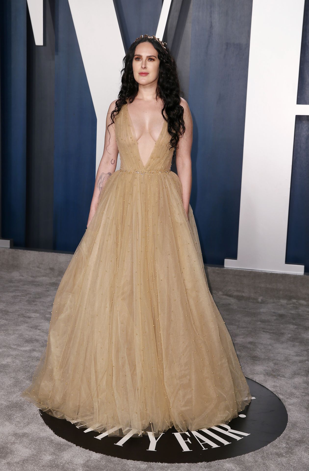 Rumer Willis Puts On Display Of Cleavage At Vanity Fair Party 0003