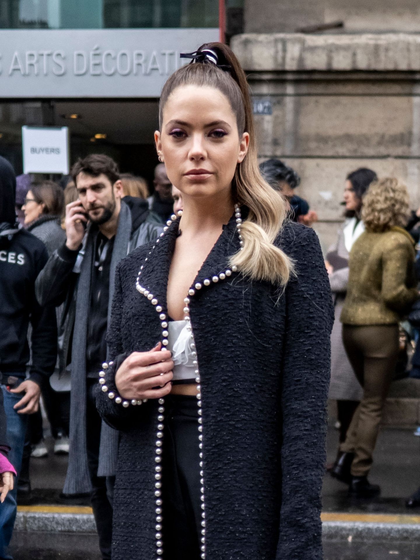 Ashley Benson Shows Her Tits At Giambattista Valli Fashion Show 0012