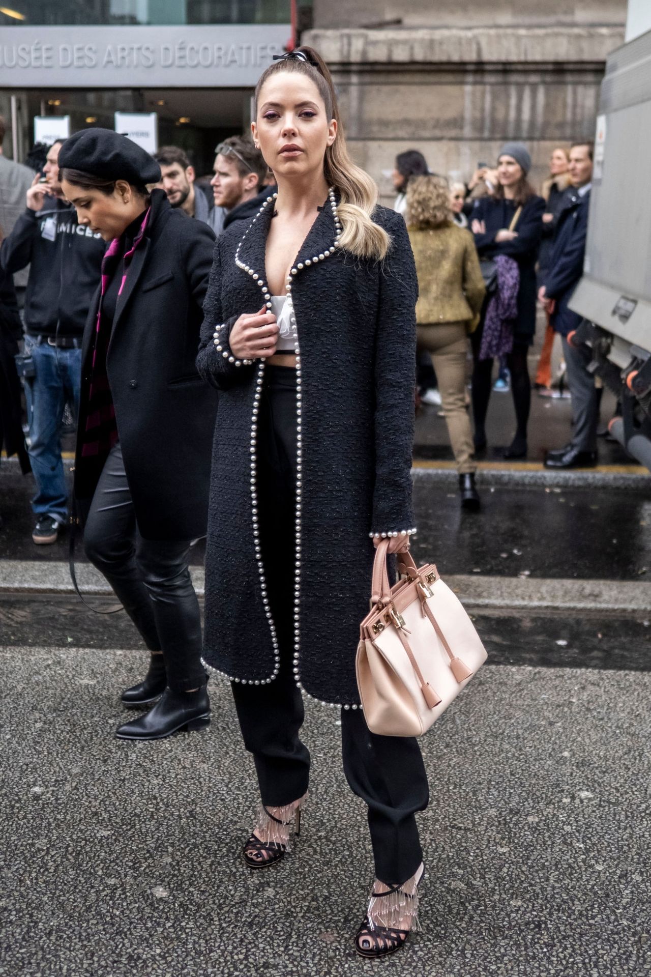 Ashley Benson Shows Her Tits At Giambattista Valli Fashion Show 0013
