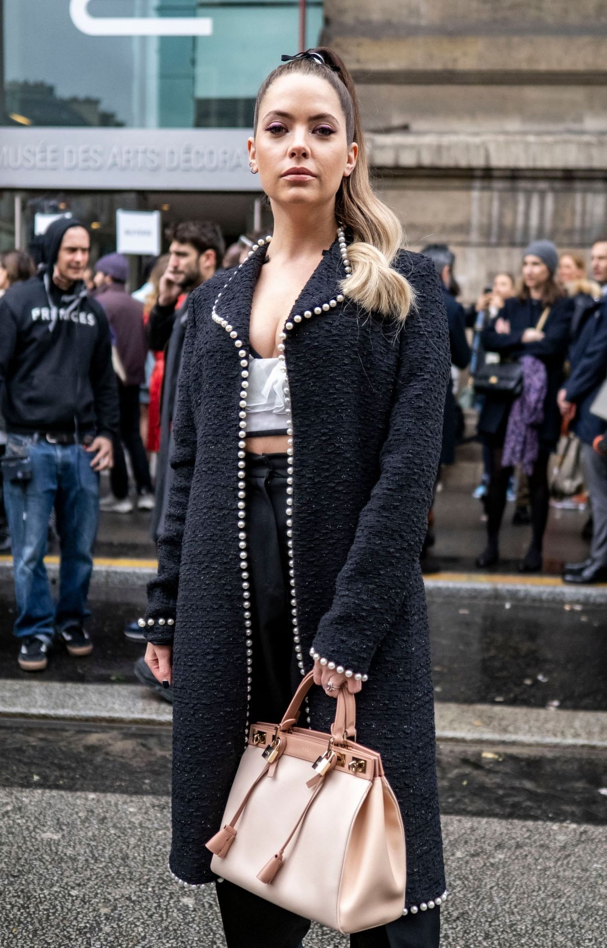 Ashley Benson Shows Her Tits At Giambattista Valli Fashion Show 0016