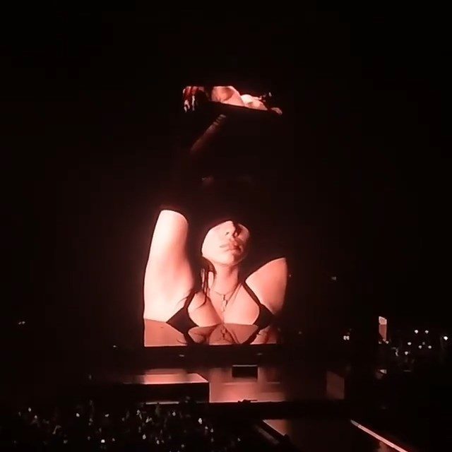 Billie Eilish Shows Some Skin At The Concert In Miami 0010