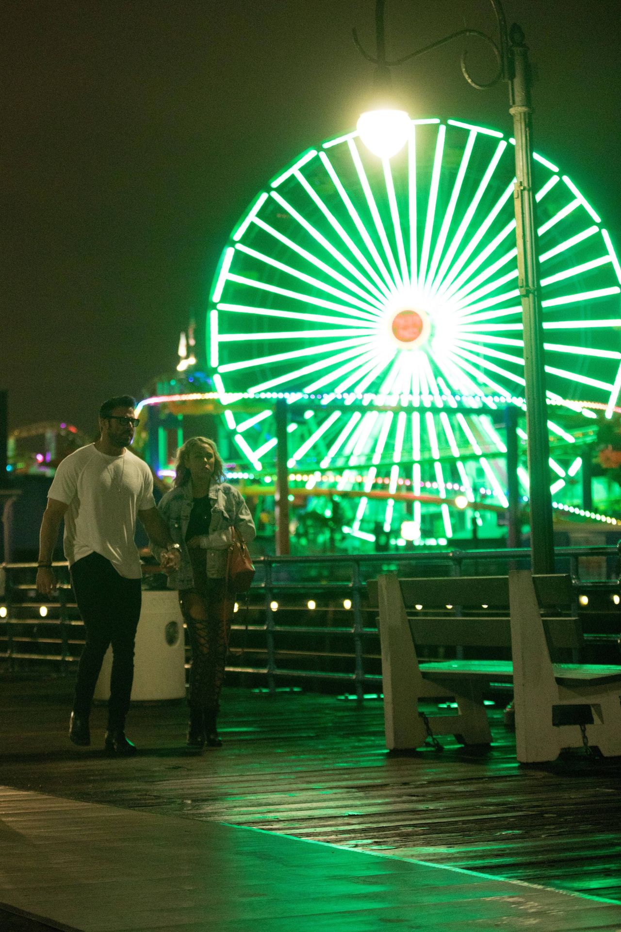 Chad Johnson & Annalise Mishler Are Seen On A Low Key Date At The Santa Monica Pier 0004