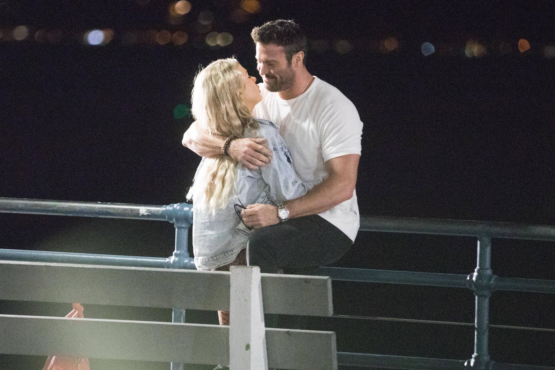 Chad Johnson & Annalise Mishler Are Seen On A Low Key Date At The Santa Monica Pier 0010