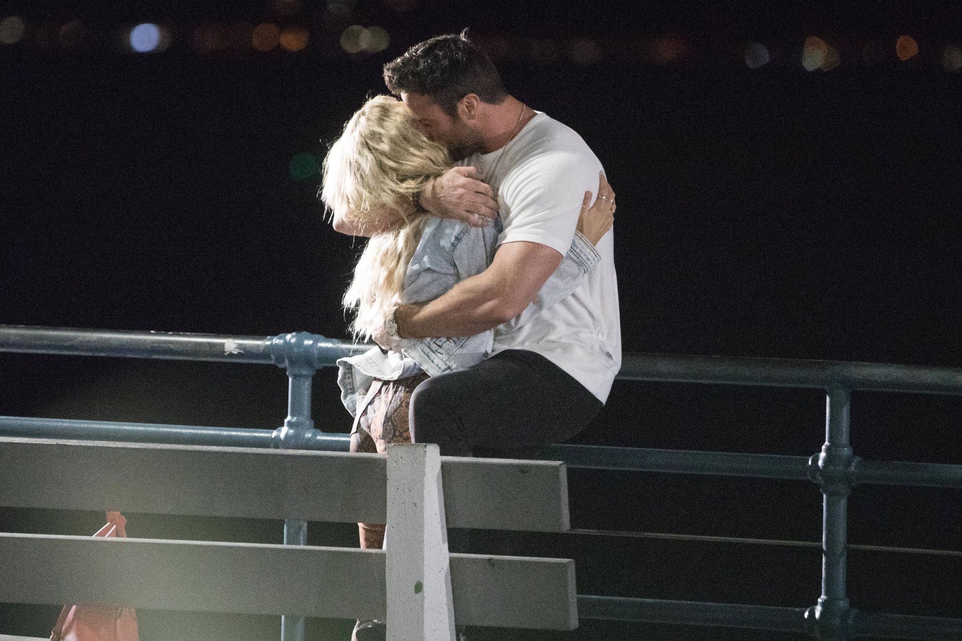 Chad Johnson & Annalise Mishler Are Seen On A Low Key Date At The Santa Monica Pier 0011