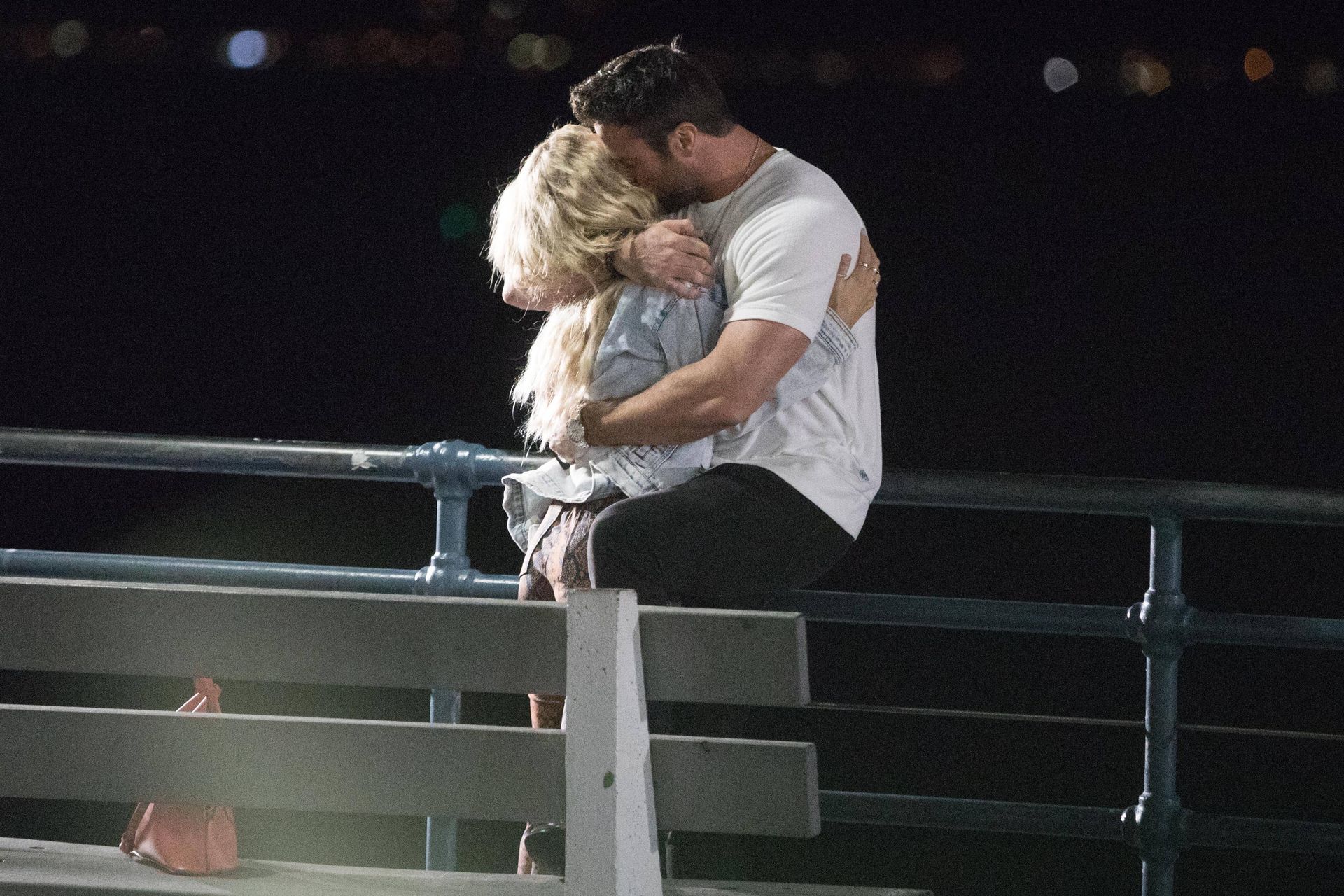 Chad Johnson & Annalise Mishler Are Seen On A Low Key Date At The Santa Monica Pier 0012