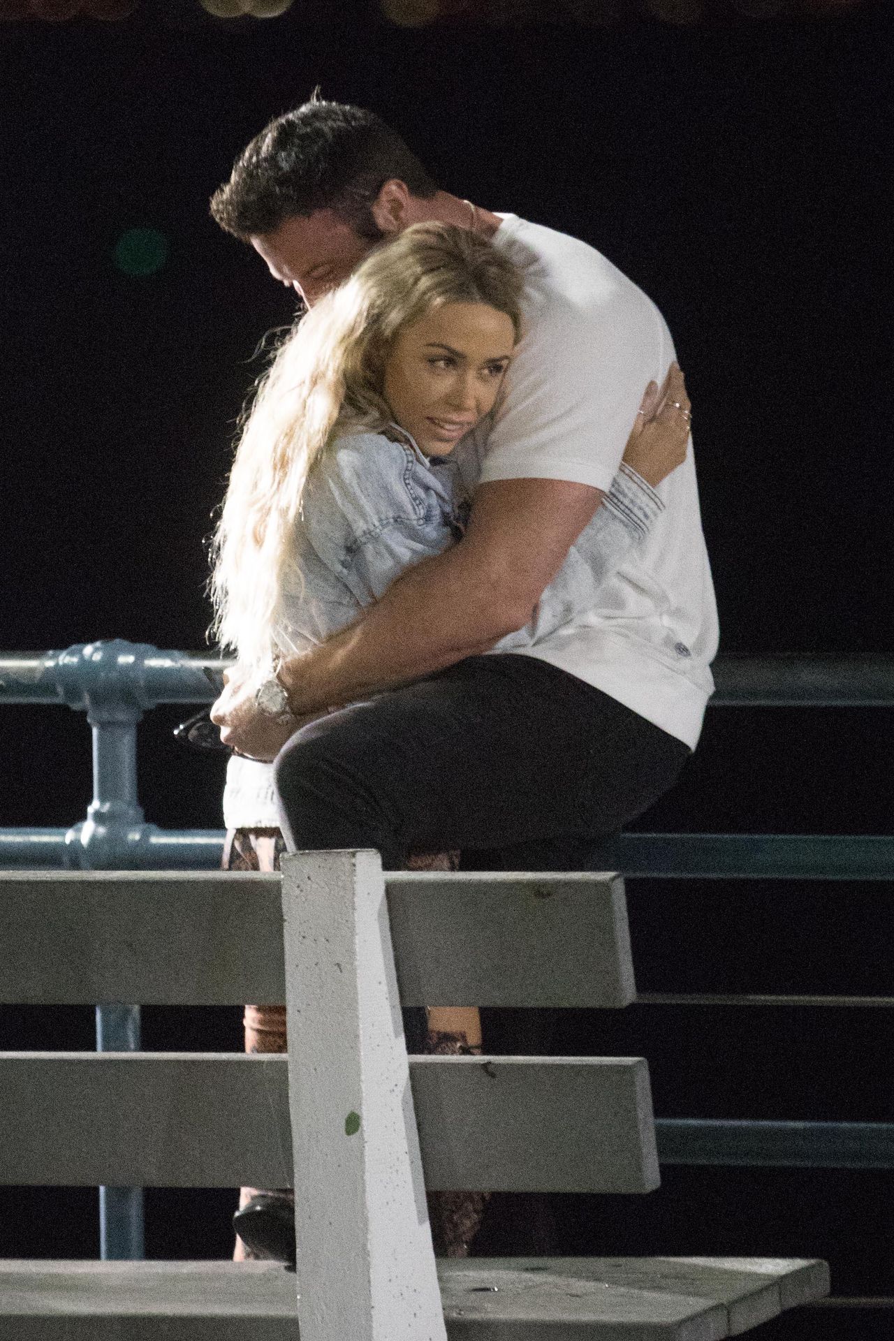Chad Johnson & Annalise Mishler Are Seen On A Low Key Date At The Santa Monica Pier 0013