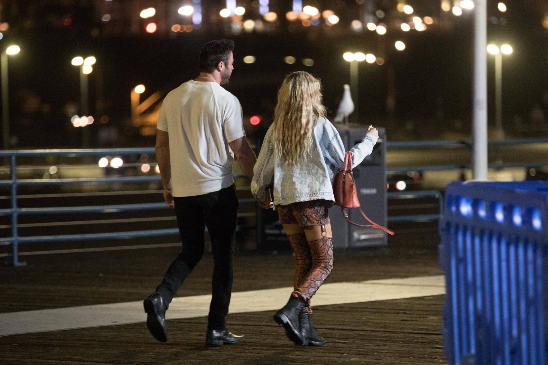 Chad Johnson & Annalise Mishler Are Seen On A Low Key Date At The Santa Monica Pier 0021