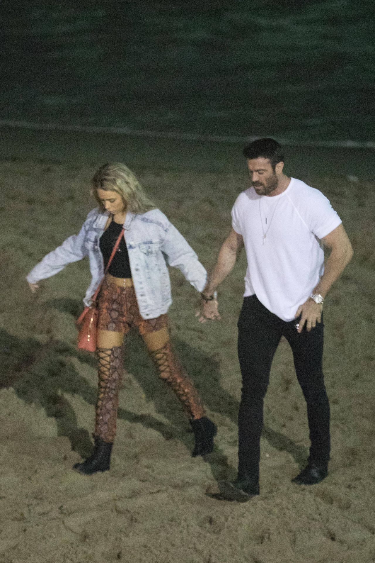 Chad Johnson & Annalise Mishler Are Seen On A Low Key Date At The Santa Monica Pier 0027