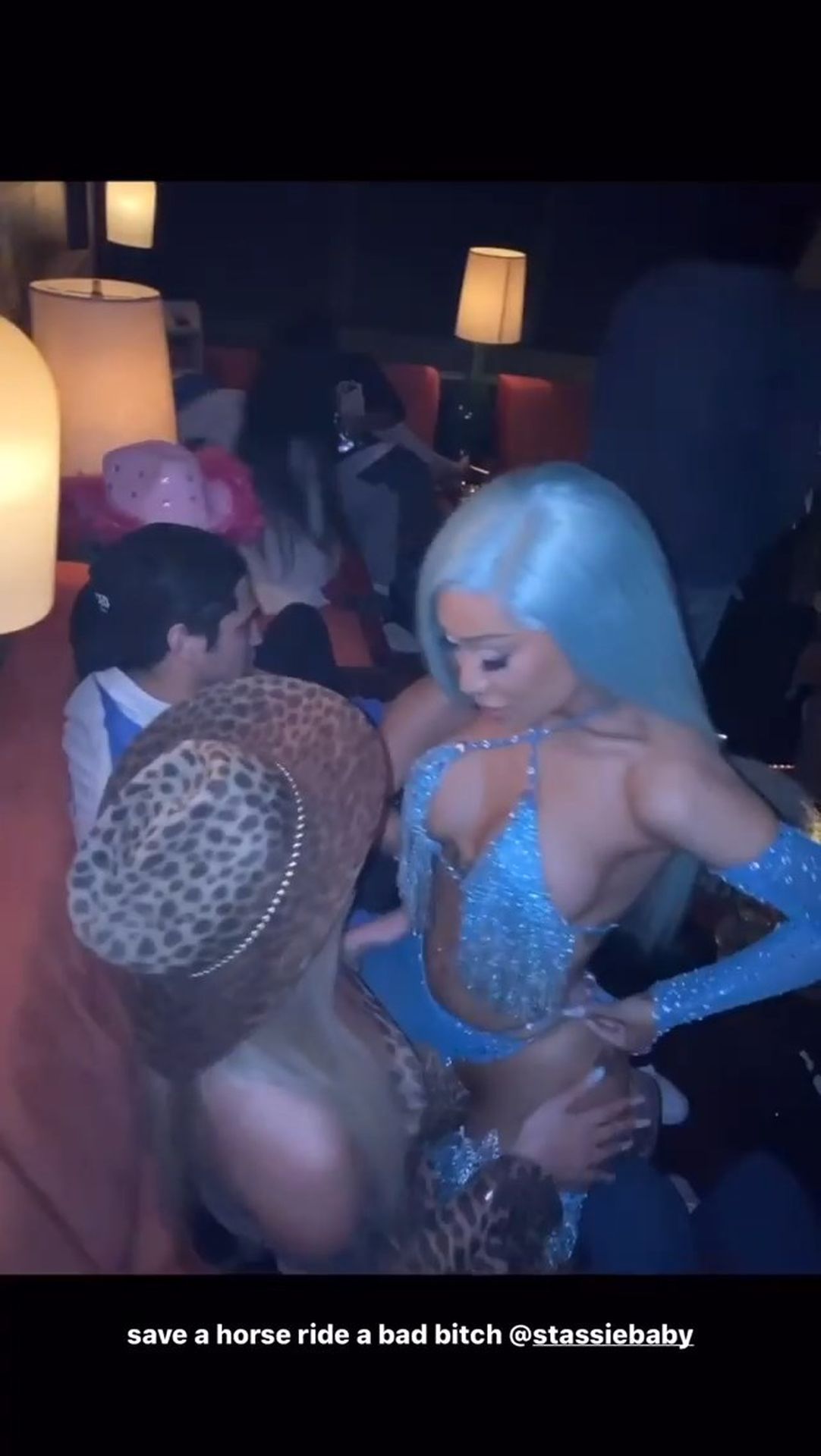 Nikita Dragun Shows Off All Her Assets While Rocking All Blue Arriving At Madison Beer’s 21st Birthday 0016