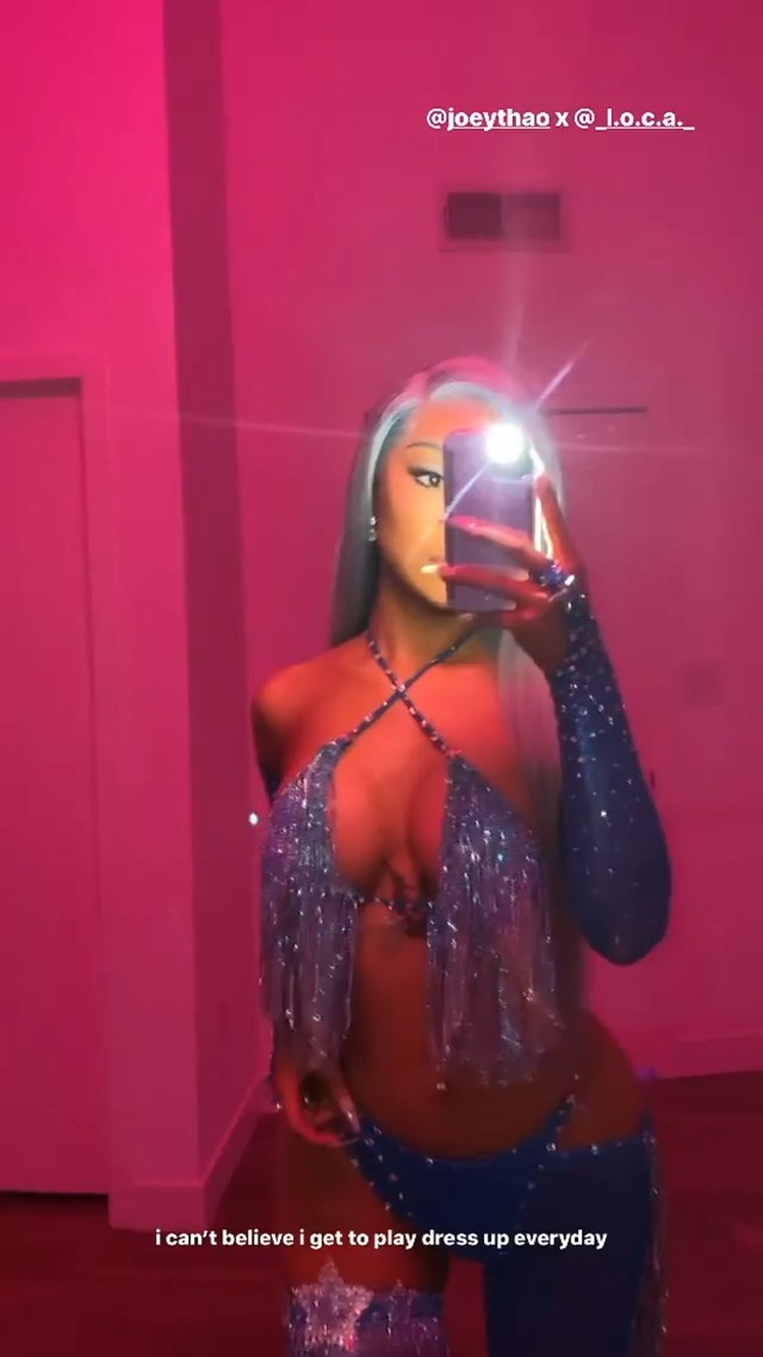 Nikita Dragun Shows Off All Her Assets While Rocking All Blue Arriving At Madison Beer’s 21st Birthday 0025